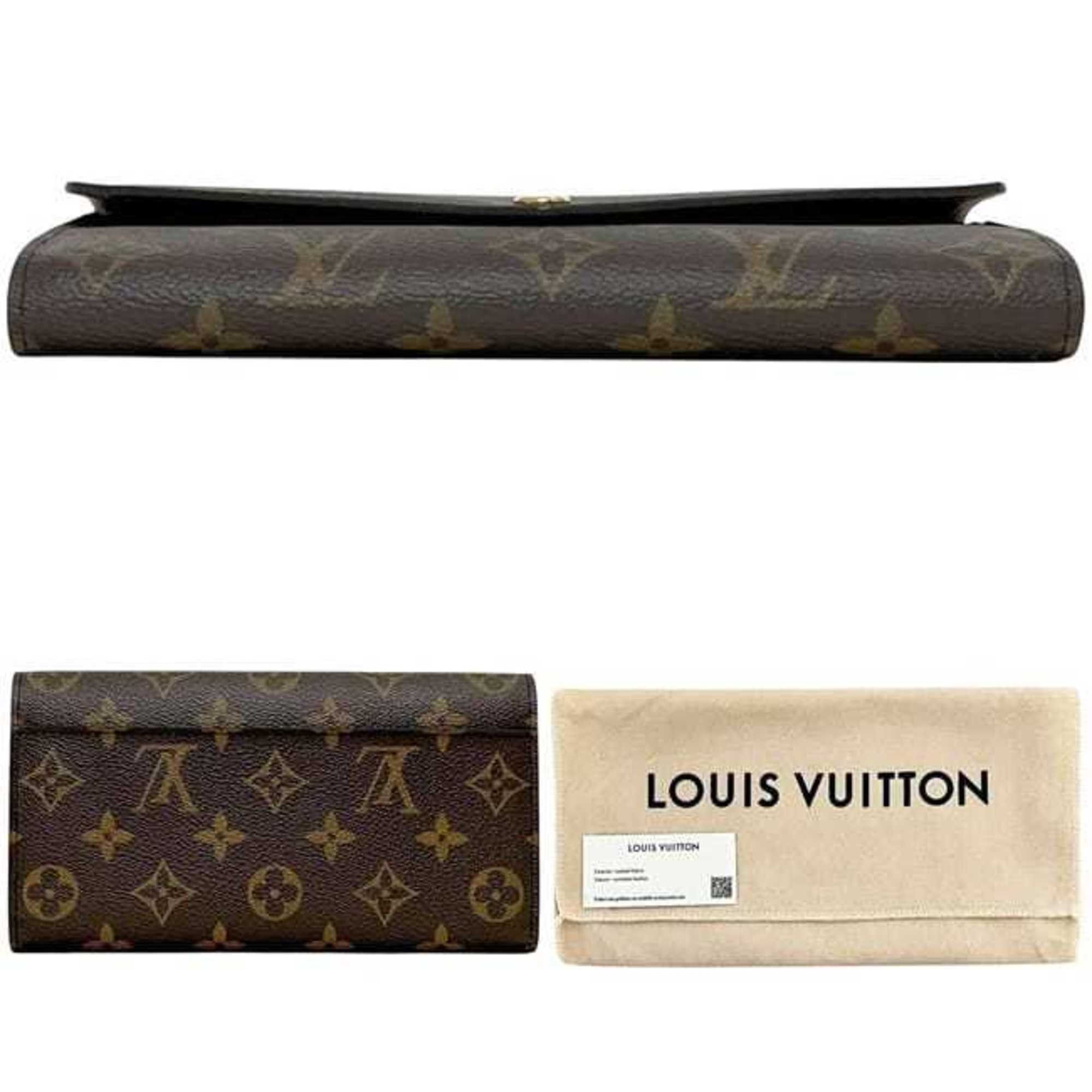 Louis Vuitton Louis Vuitton bi-fold long wallet, Portefeuille Sarah f-25224, brown monogram M60531, canvas, IC tag compatible, LOUIS VUITTON, flap, women's. Size ONE SIZE - 2 Thumbnail