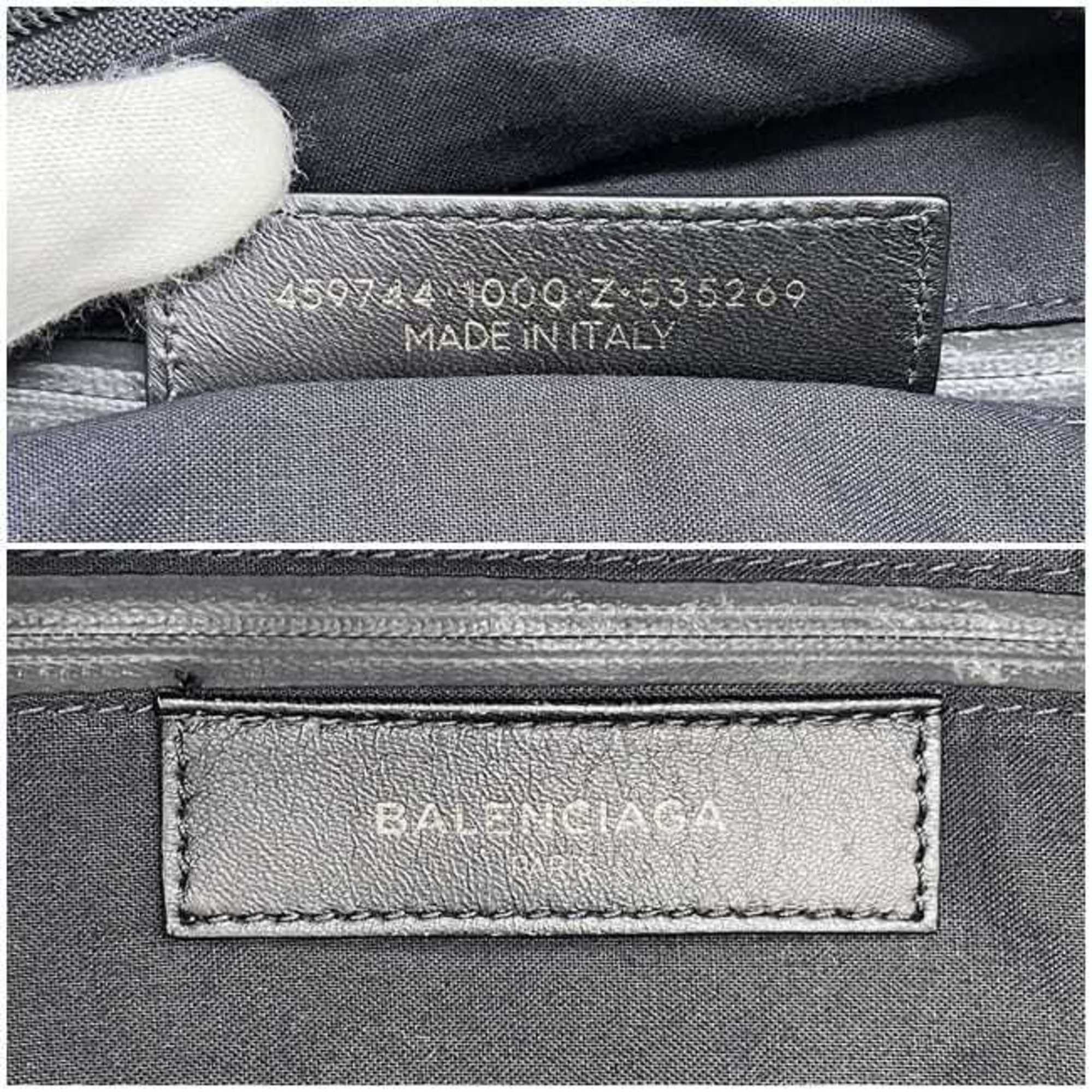 Balenciaga Balenciaga Backpack ec-25177 Black 459744 1000 Z 535269 Canvas Leather BALENCIAGA Stitch Embroidery Men's Women's Rucksack Size ONE SIZE - 6 Thumbnail