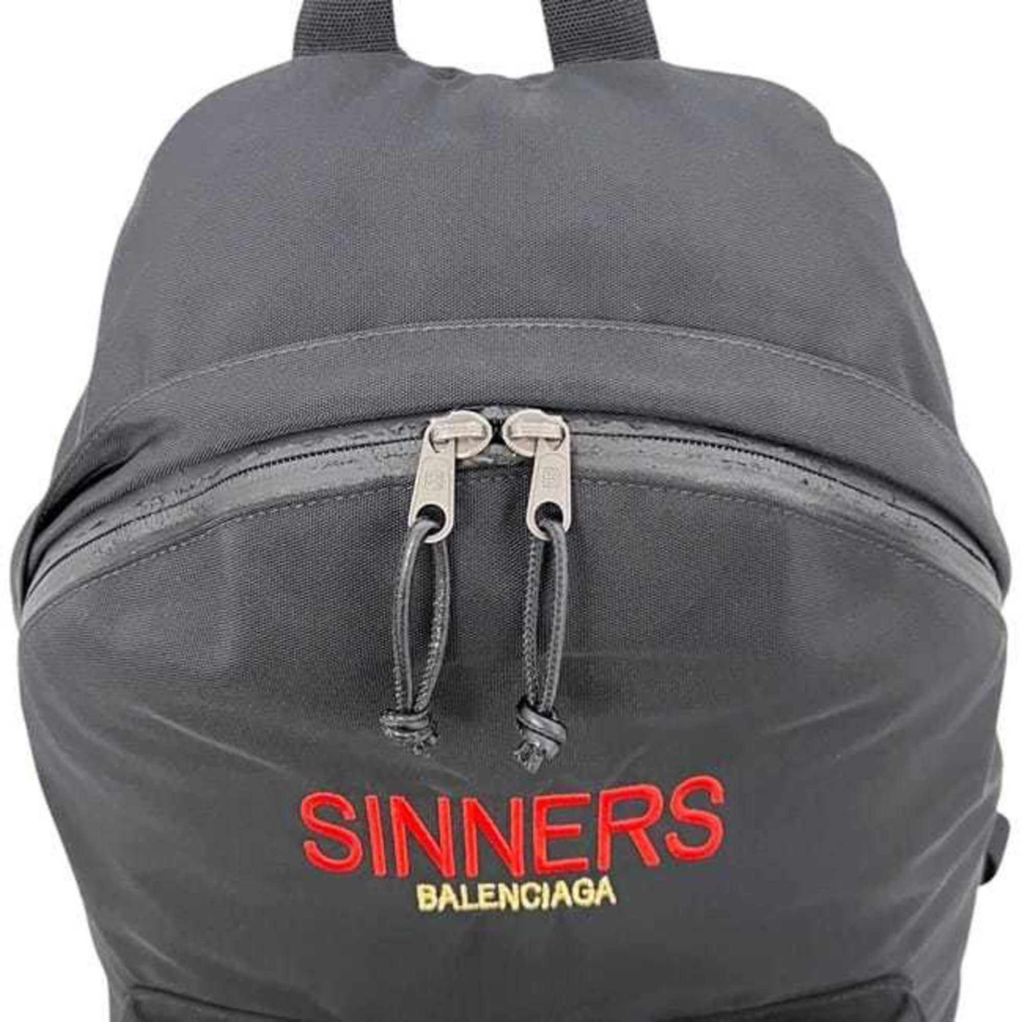 Balenciaga Balenciaga Backpack ec-25177 Black 459744 1000 Z 535269 Canvas Leather BALENCIAGA Stitch Embroidery Men's Women's Rucksack Size ONE SIZE - 8 Thumbnail