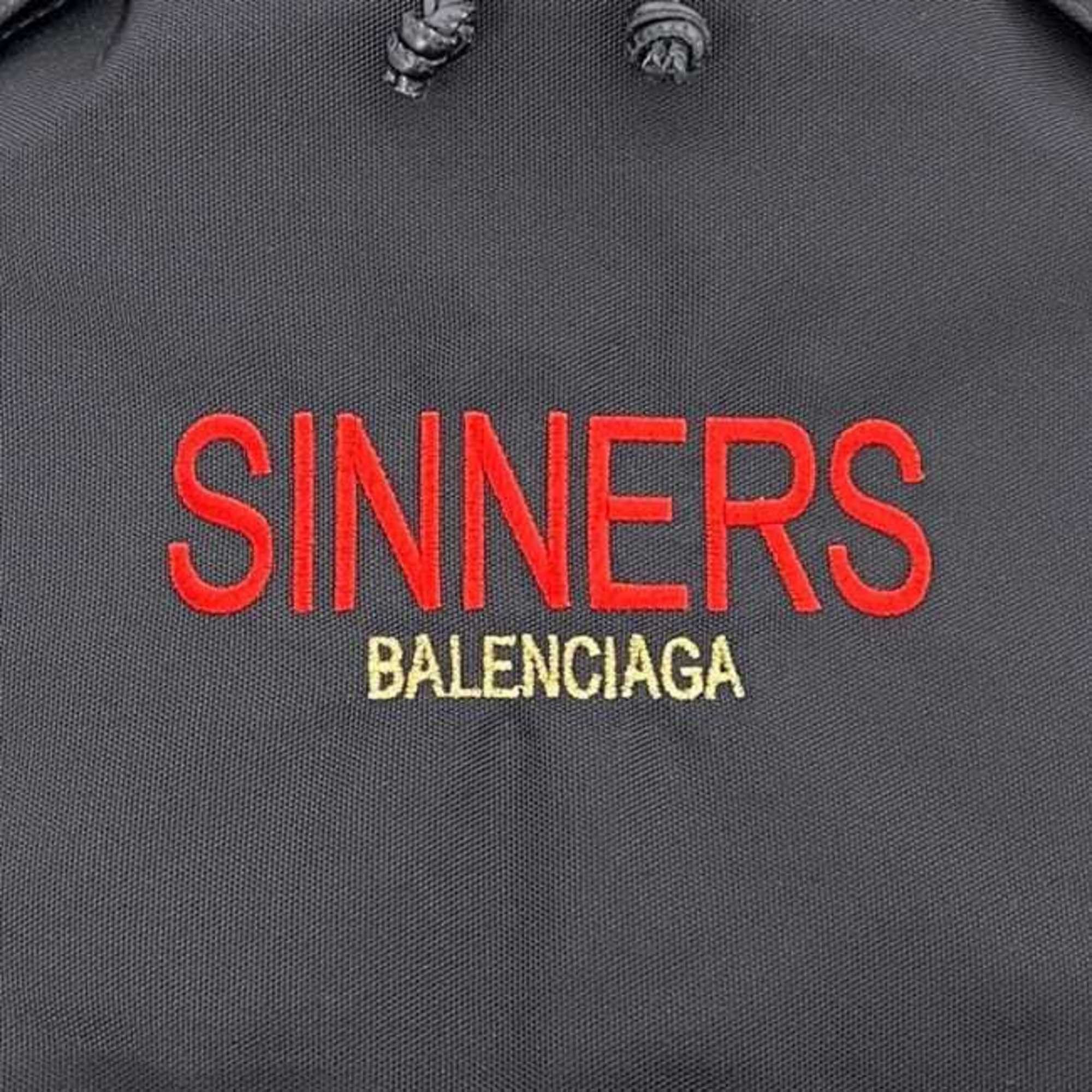 Balenciaga Balenciaga Backpack ec-25177 Black 459744 1000 Z 535269 Canvas Leather BALENCIAGA Stitch Embroidery Men's Women's Rucksack Size ONE SIZE - 9 Thumbnail