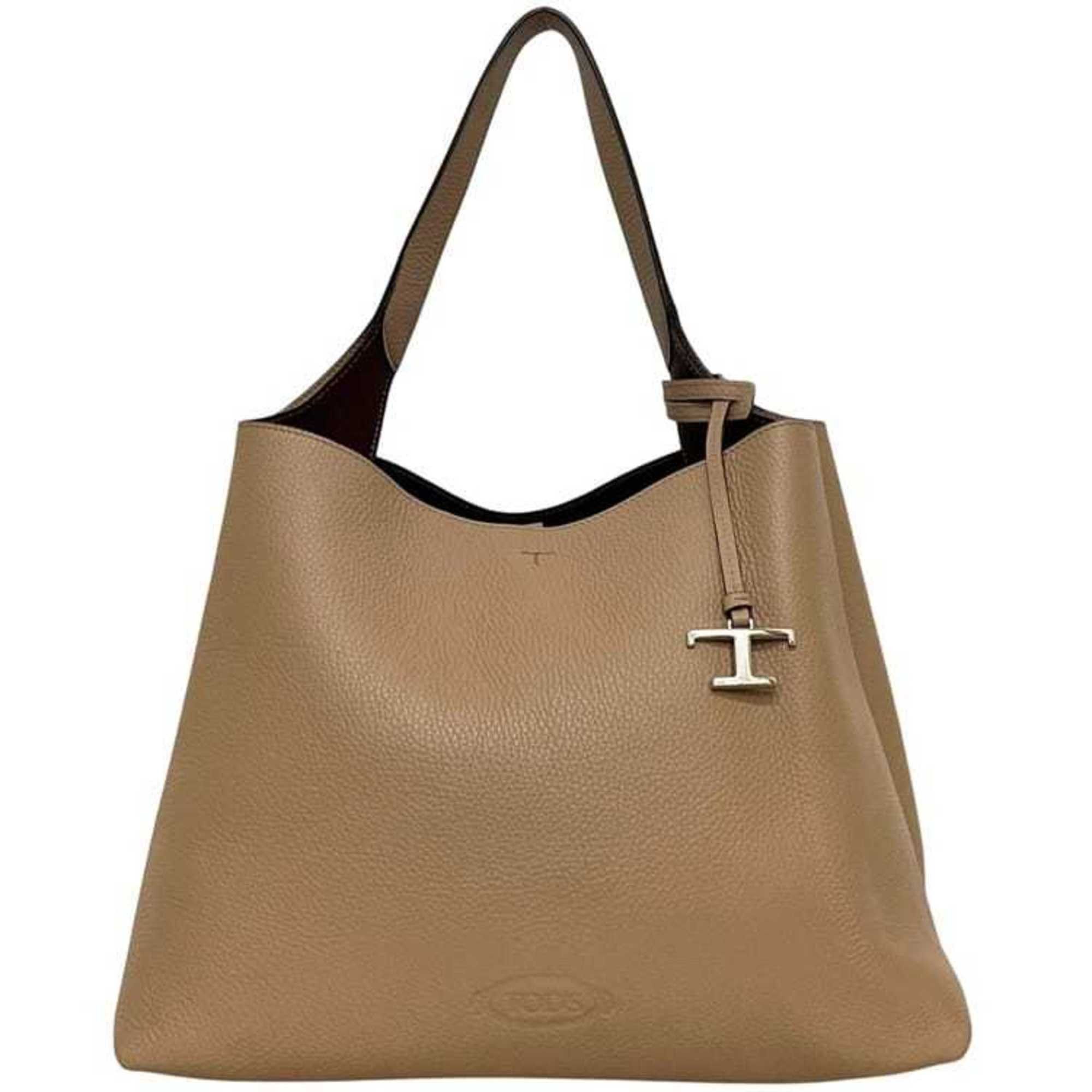 Tod's Tod's T-Timeless Micro Tote Bag f-25298 Beige Leather One-Handle T-Metallic Charm Women's Size ONE SIZE - 2 Thumbnail