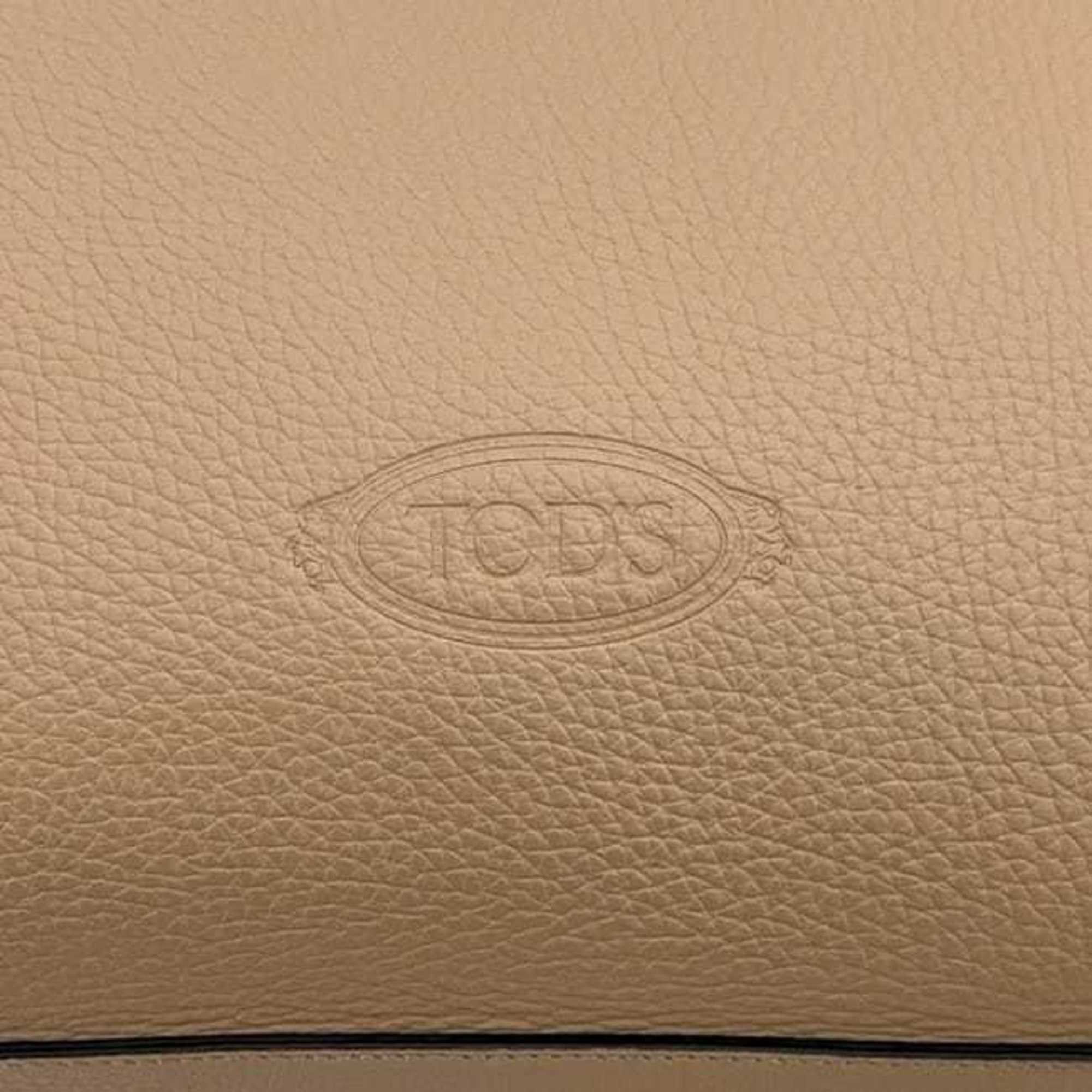 Tod's Tod's T-Timeless Micro Tote Bag f-25298 Beige Leather One-Handle T-Metallic Charm Women's Size ONE SIZE - 11 Thumbnail