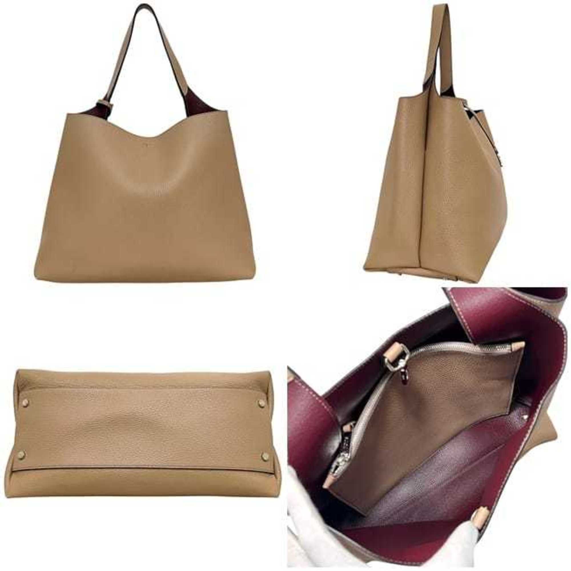 Tod's Tod's T-Timeless Micro Tote Bag f-25298 Beige Leather One-Handle T-Metallic Charm Women's Size ONE SIZE - 3 Thumbnail