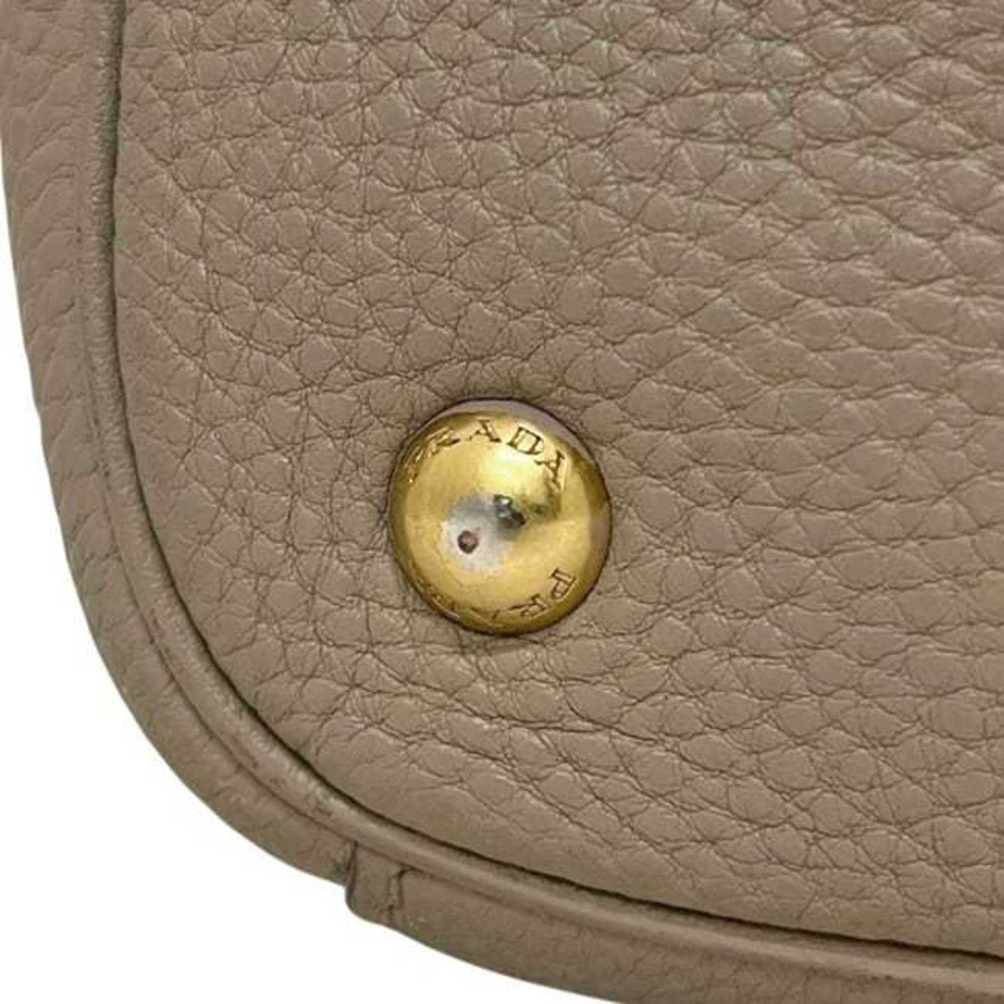 Prada Prada Tote Bag ec-25178 Beige BN2694 Leather 204 PRADA Women's Men's Size ONE SIZE - 10 Thumbnail