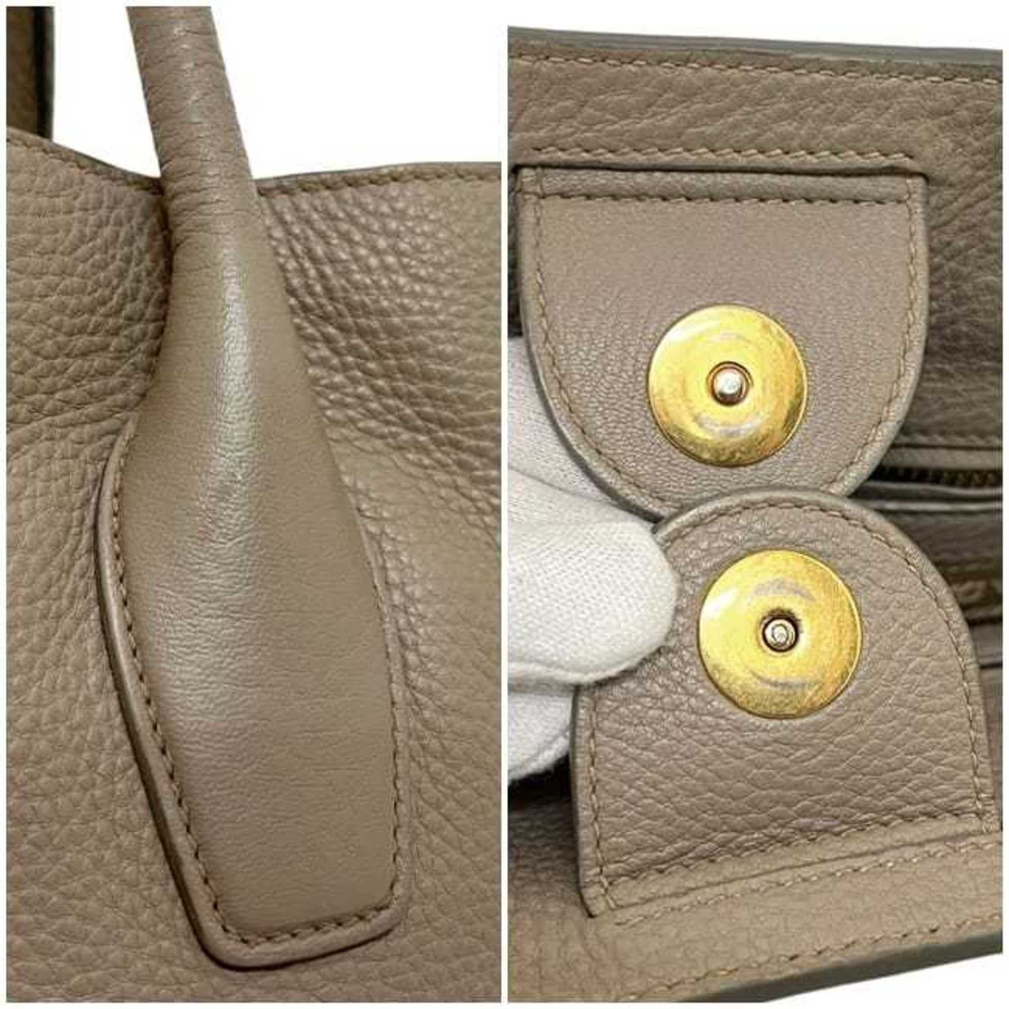 Prada Prada Tote Bag ec-25178 Beige BN2694 Leather 204 PRADA Women's Men's Size ONE SIZE - 5 Thumbnail