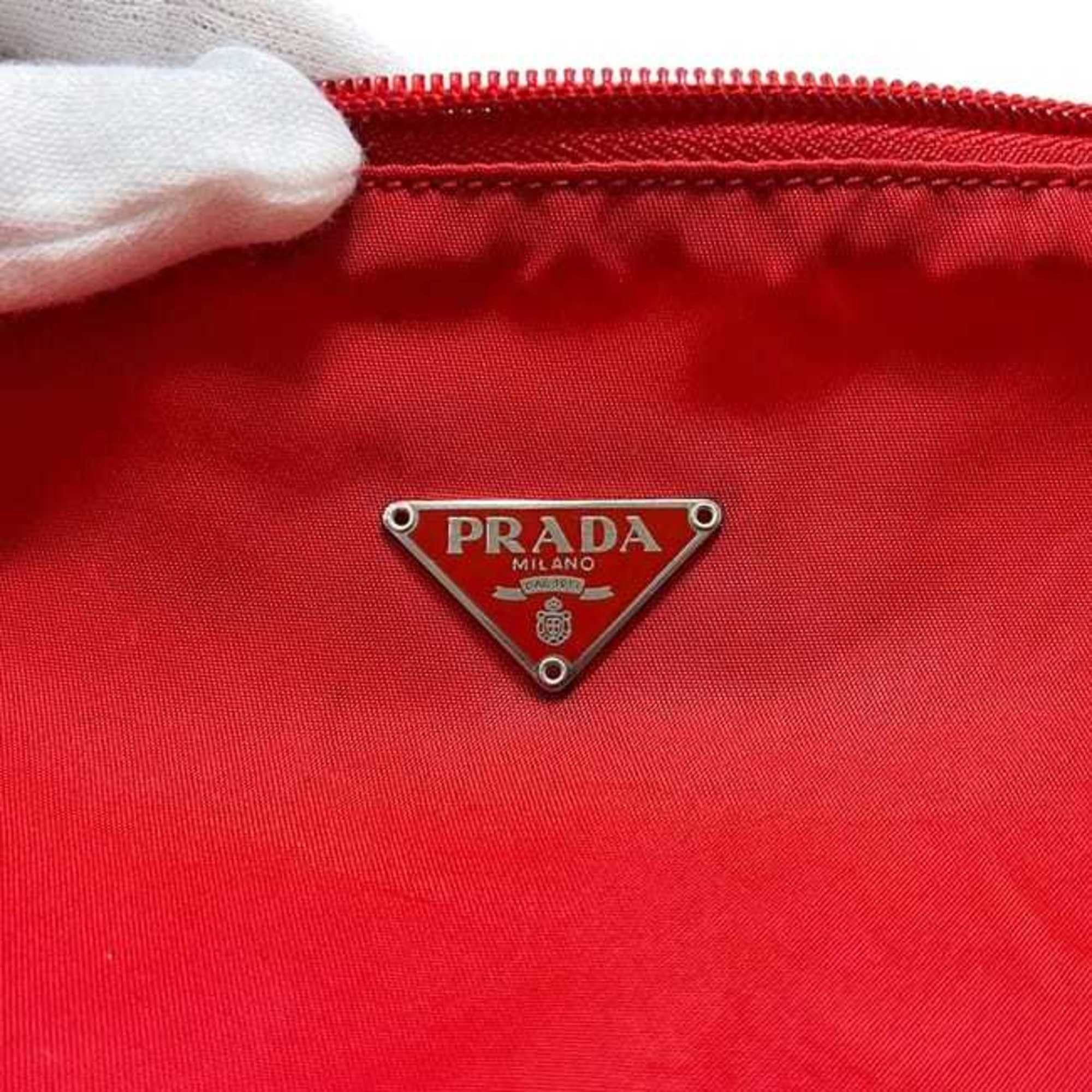 Prada Prada pouch ec-25248 Red Tessuto Nylon 60 PRADA Triangle Women's Men's Bag-in-Bag Size ONE SIZE - 6 Thumbnail