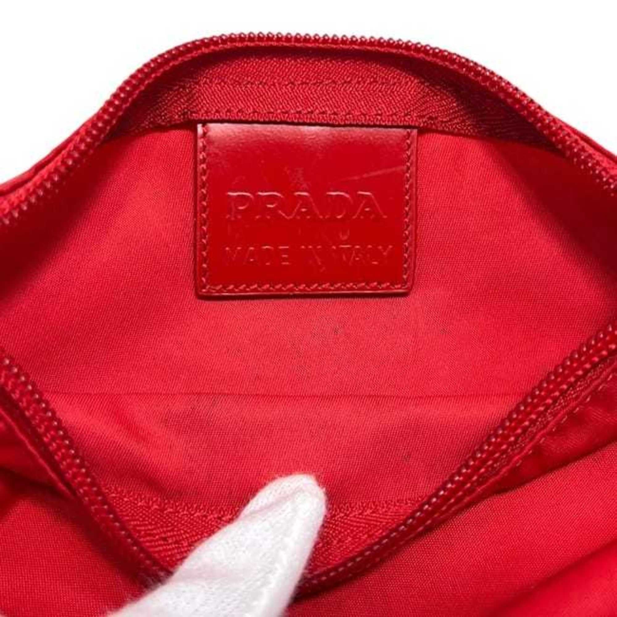 Prada Prada pouch ec-25248 Red Tessuto Nylon 60 PRADA Triangle Women's Men's Bag-in-Bag Size ONE SIZE - 4 Thumbnail