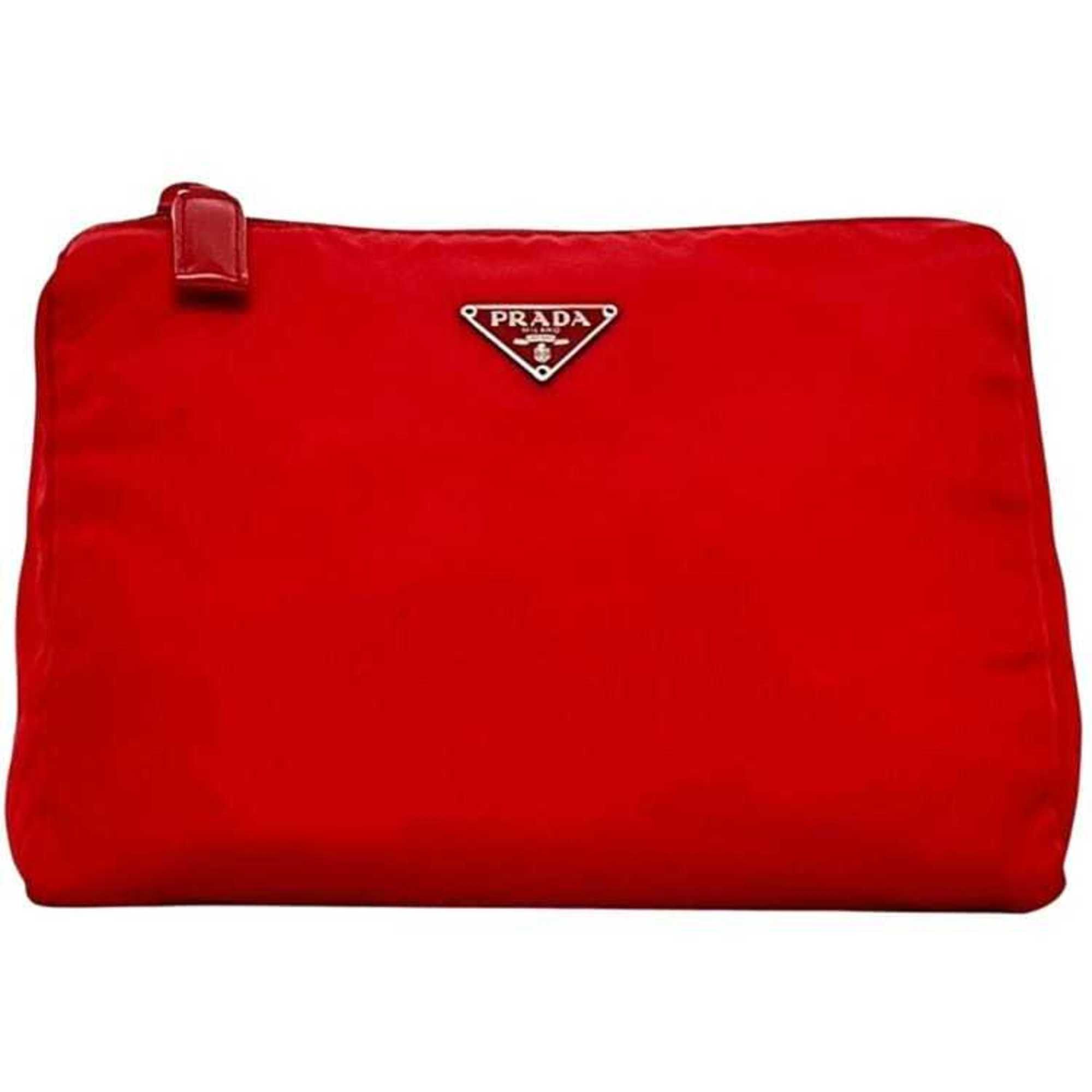 Prada Prada pouch ec-25248 Red Tessuto Nylon 60 PRADA Triangle Women's Men's Bag-in-Bag Size ONE SIZE - 2 Thumbnail
