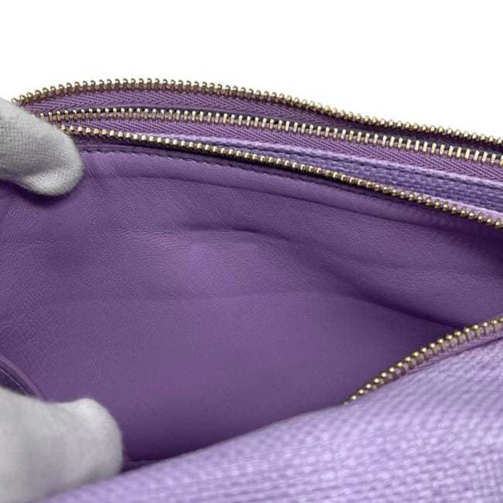 Salvatore Ferragamo Salvatore Ferragamo Chain Shoulder Bag f-25193 Purple Vara Viva Bow GG-210363 Coated Canvas Ribbon Flap Crossbody VIVA BOW Puffer Size ONE SIZE - 7 Thumbnail