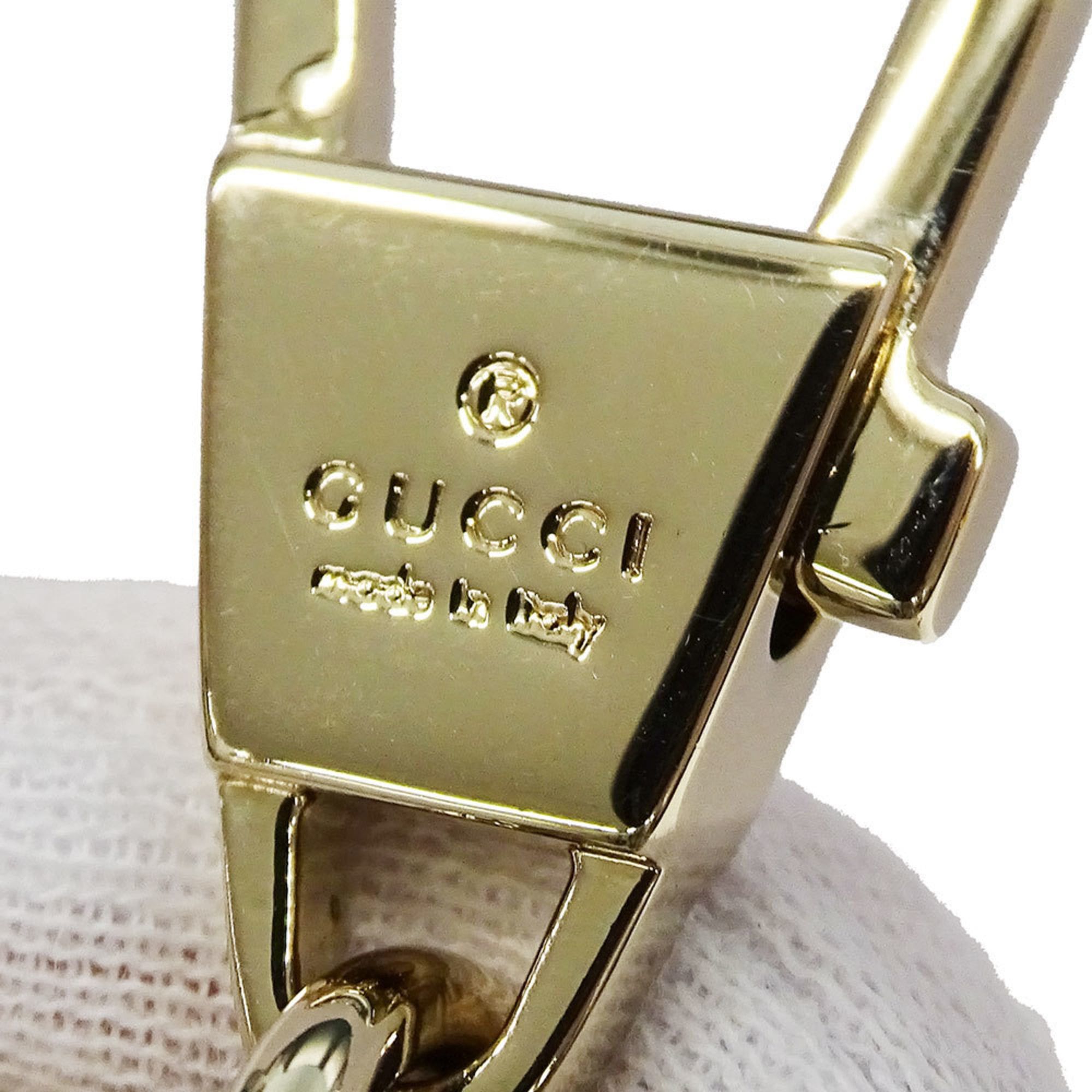 Gucci Gucci charm for women and men, leather, GG emblem, dragonfly shape, beige, multicolor, 837353, accessory, bag charm, dragonfly. Size ONE SIZE - 5 Thumbnail
