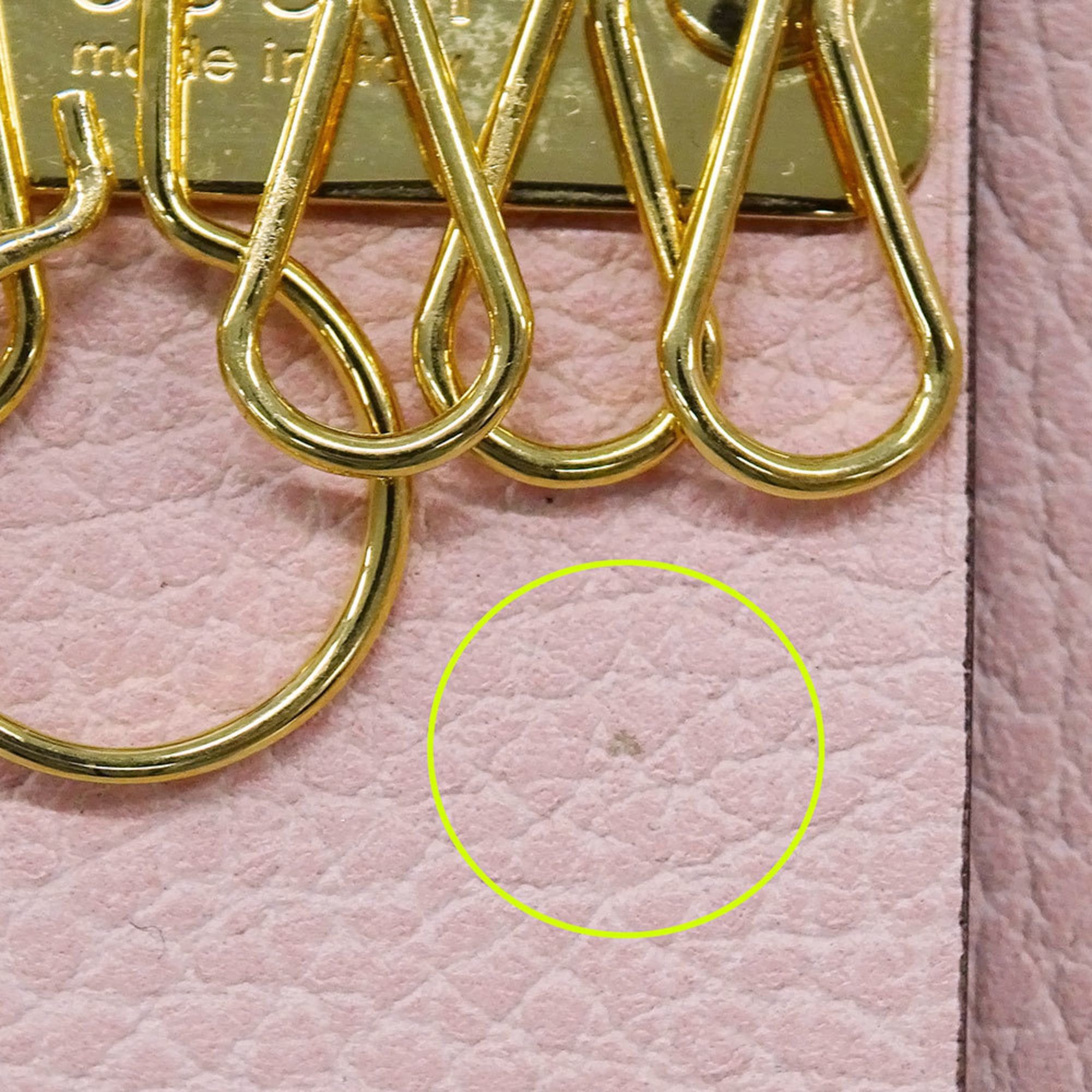 Gucci Gucci Key Case for Women, Brand Leather, Petite Marmont Double G Case, Pink, 456118, 6-Key Holder Size ONE SIZE - 9 Thumbnail