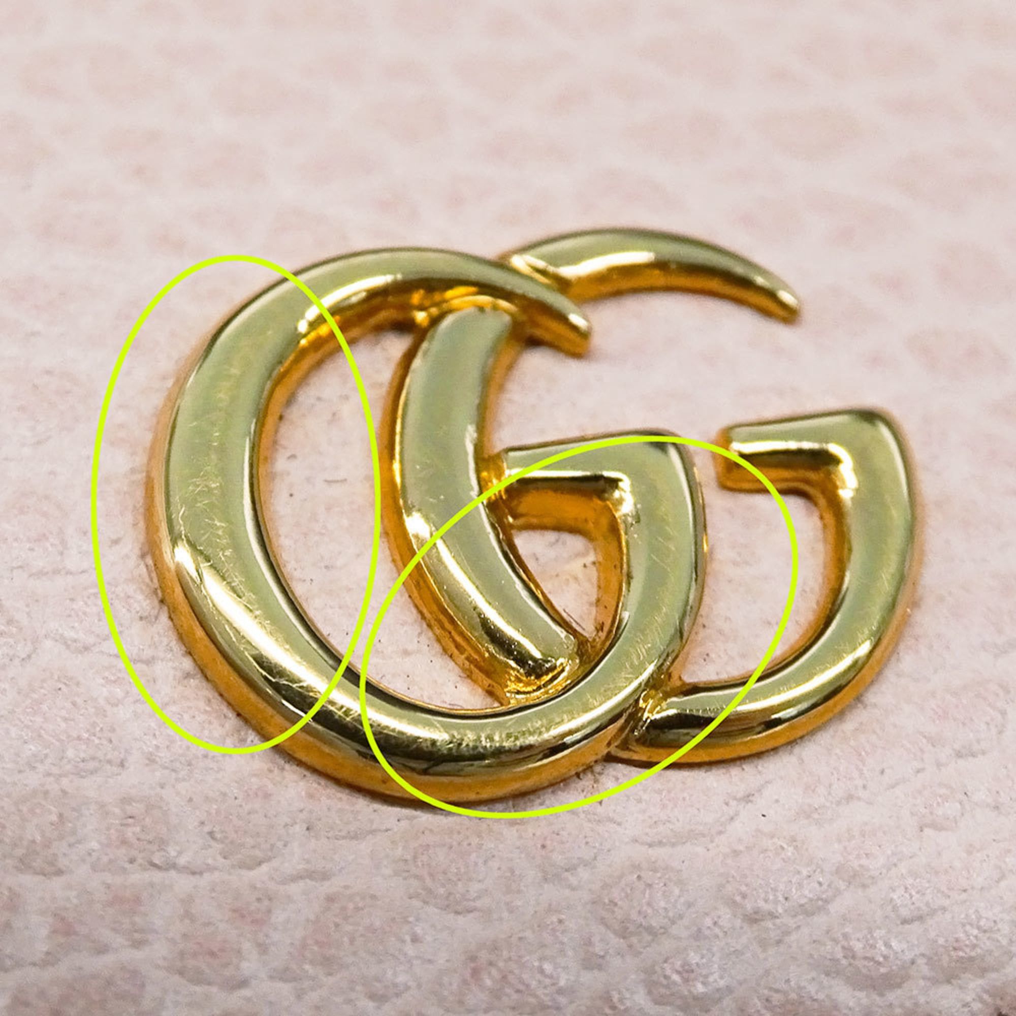 Gucci Gucci Key Case for Women, Brand Leather, Petite Marmont Double G Case, Pink, 456118, 6-Key Holder Size ONE SIZE - 7 Thumbnail