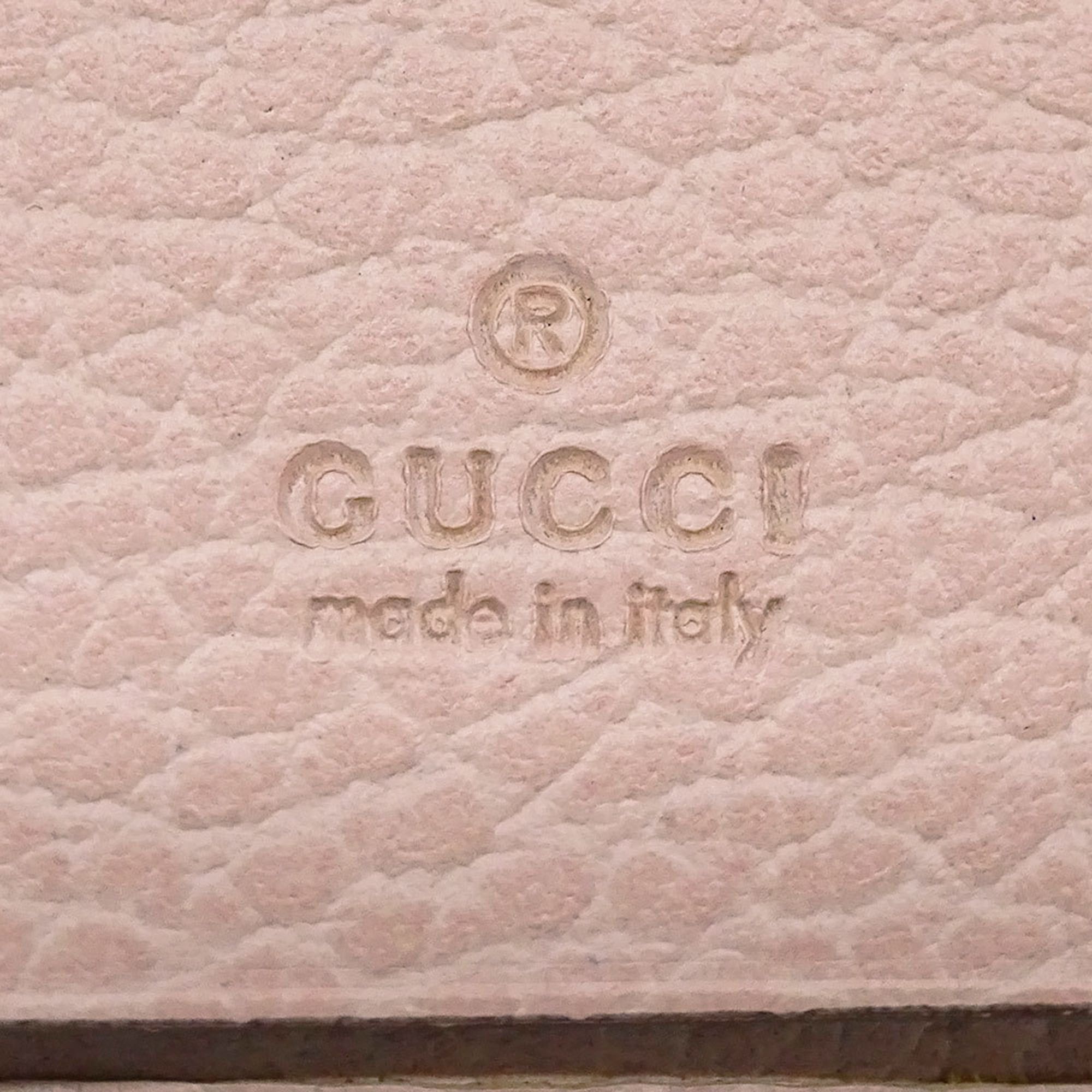 Gucci Gucci Key Case for Women, Brand Leather, Petite Marmont Double G Case, Pink, 456118, 6-Key Holder Size ONE SIZE - 6 Thumbnail