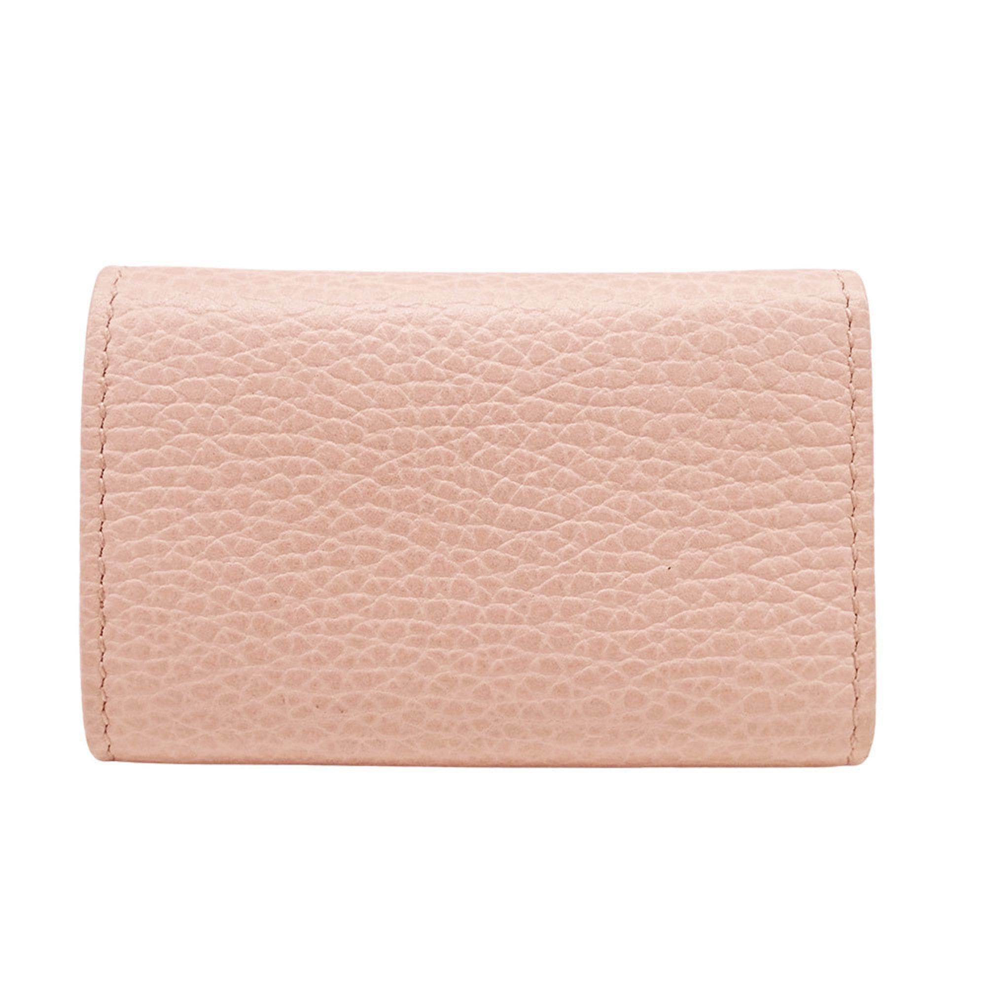 Gucci Gucci Key Case for Women, Brand Leather, Petite Marmont Double G Case, Pink, 456118, 6-Key Holder Size ONE SIZE - 2 Thumbnail
