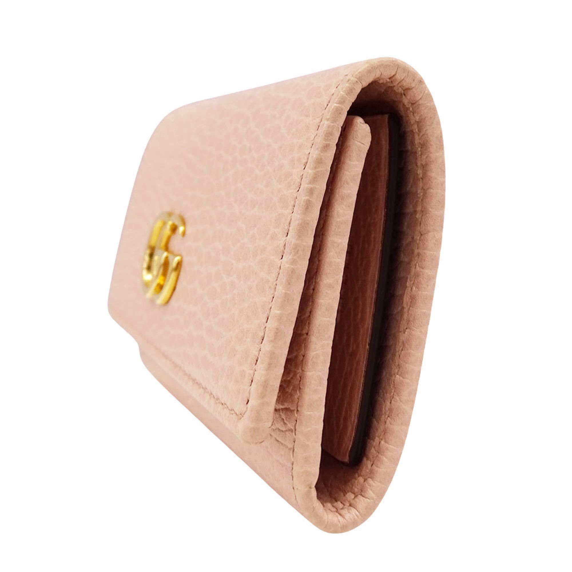 Gucci Gucci Key Case for Women, Brand Leather, Petite Marmont Double G Case, Pink, 456118, 6-Key Holder Size ONE SIZE - 4 Thumbnail