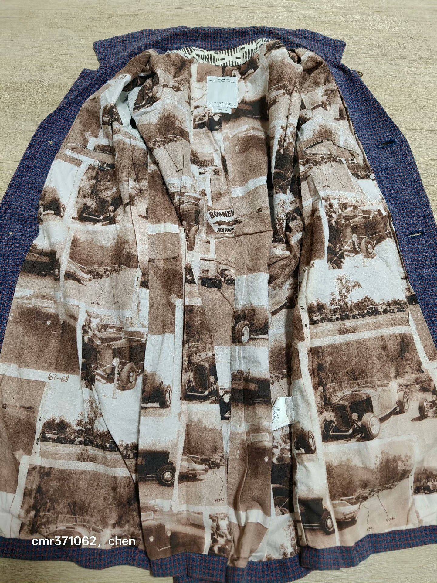 Visvim visvim 15ss Mies Coat Indigo Check Size US S / EU 44-46 / 1 - 7 Thumbnail