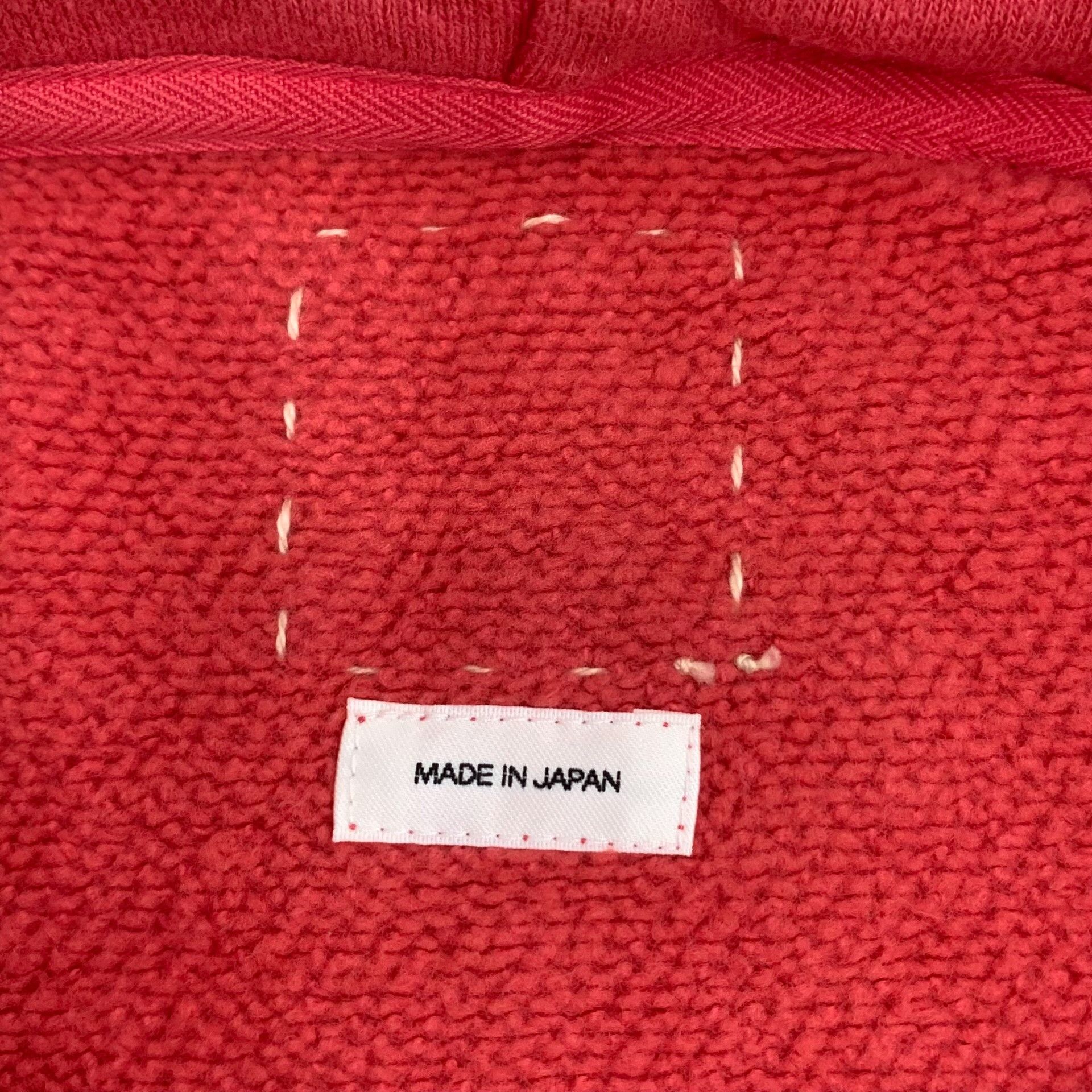 Visvim Visvim Red Cotton Long-Sleeve Hoodie M Size US M / EU 48-50 / 2 - 5 Thumbnail