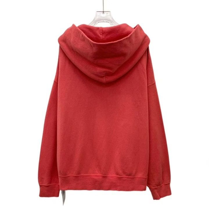 Visvim Visvim Red Cotton Hooded Sweatshirt Size US M / EU 48-50 / 2 - 2 Thumbnail