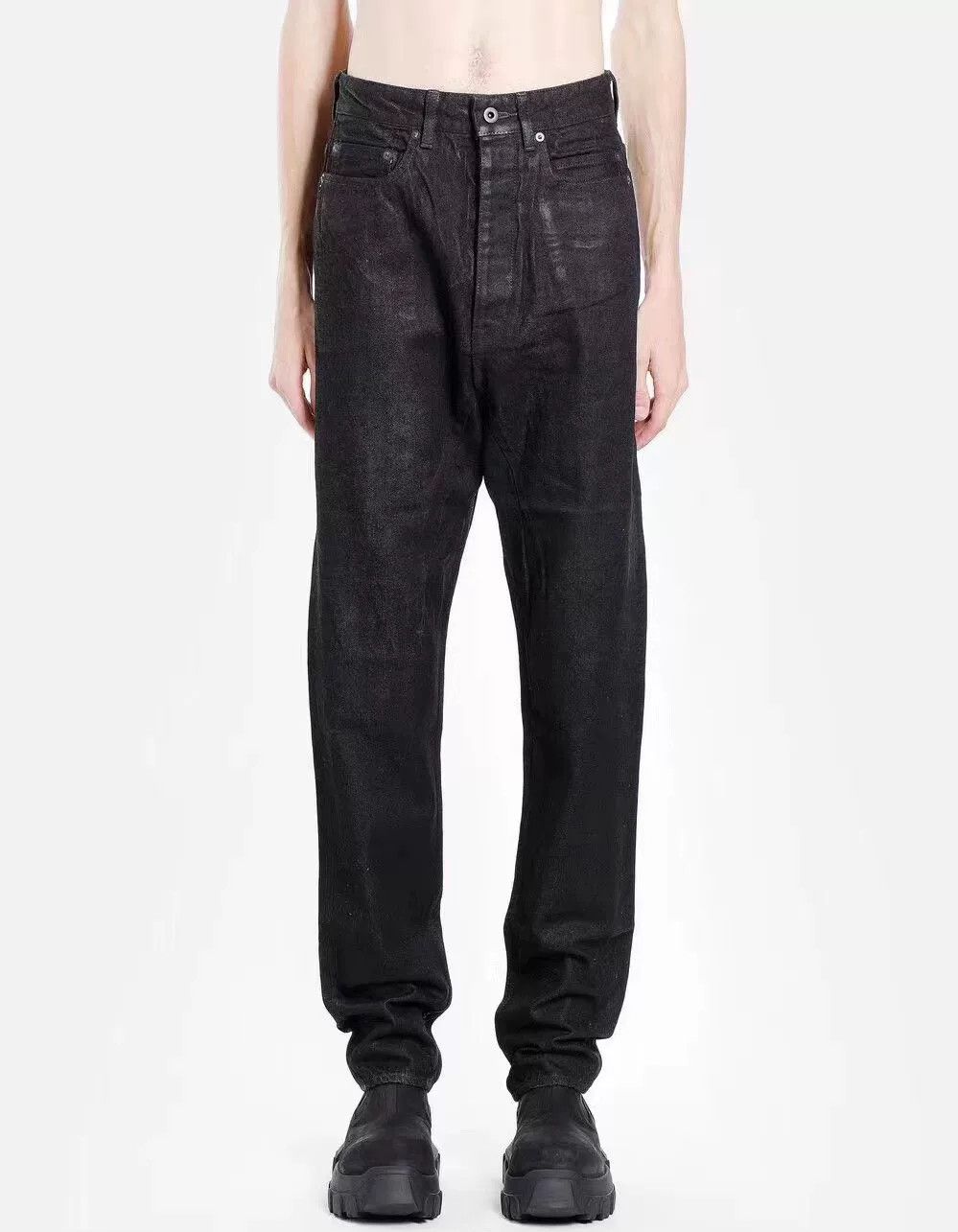Rick Owens Rick Owens Coated Wax Pants Showpiece Size US 29 - 5 Thumbnail