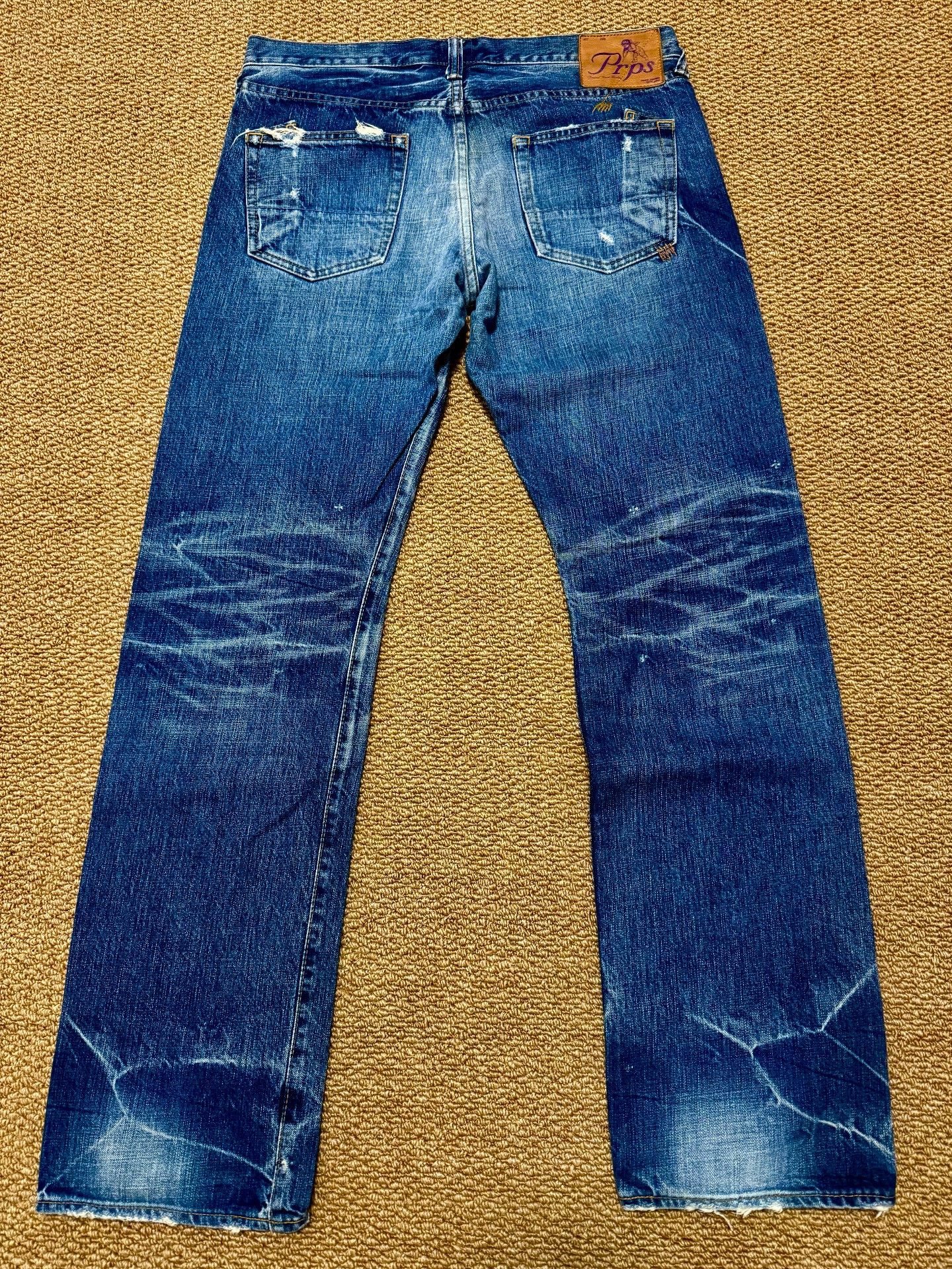 Prps Prps Blue Distressed Denim Jeans Size US 34 / EU 50 - 2 Thumbnail