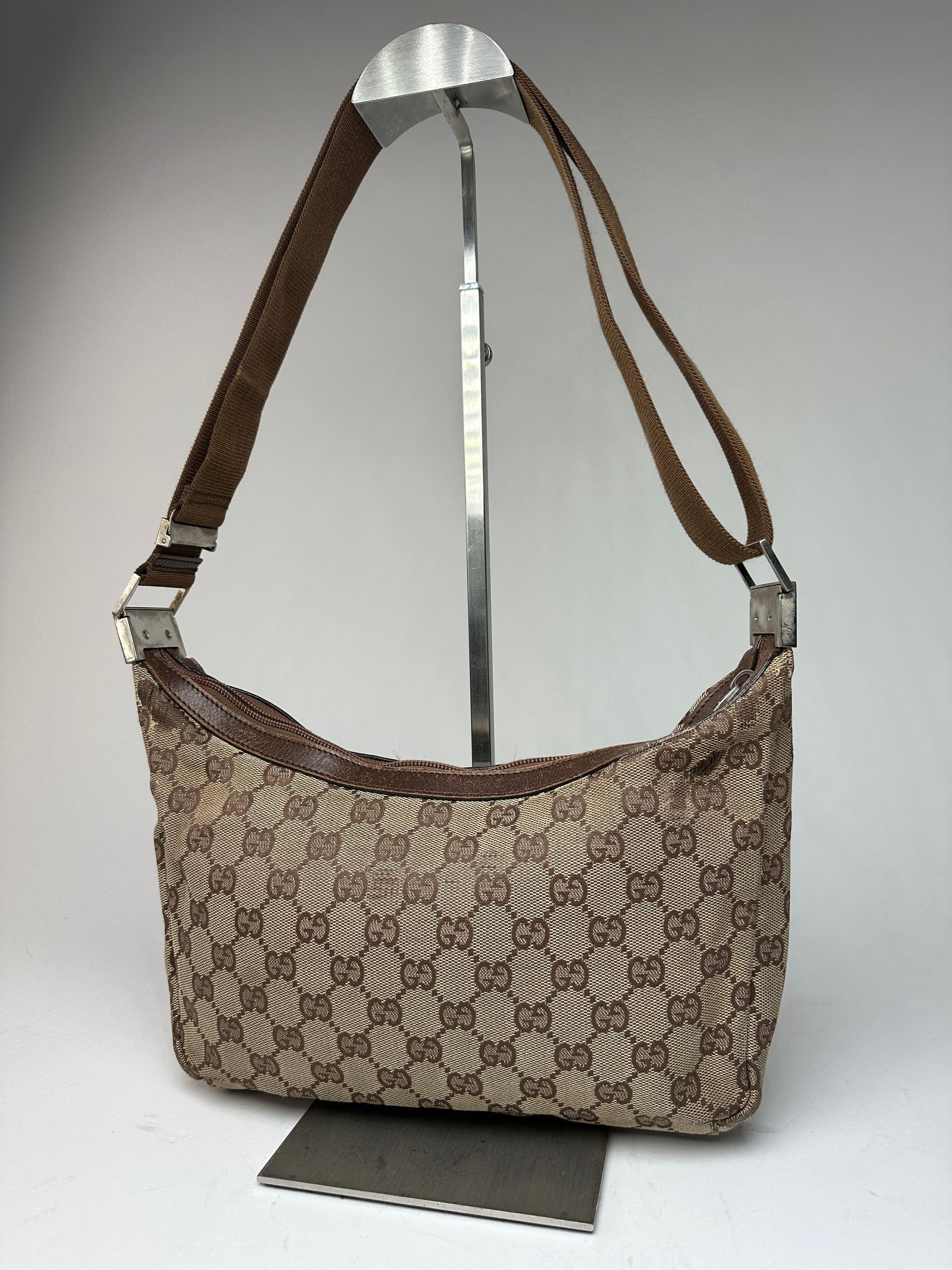 Gucci Vintage Monogram Multiway Bag Beige Brown Size ONE SIZE - 2 Thumbnail