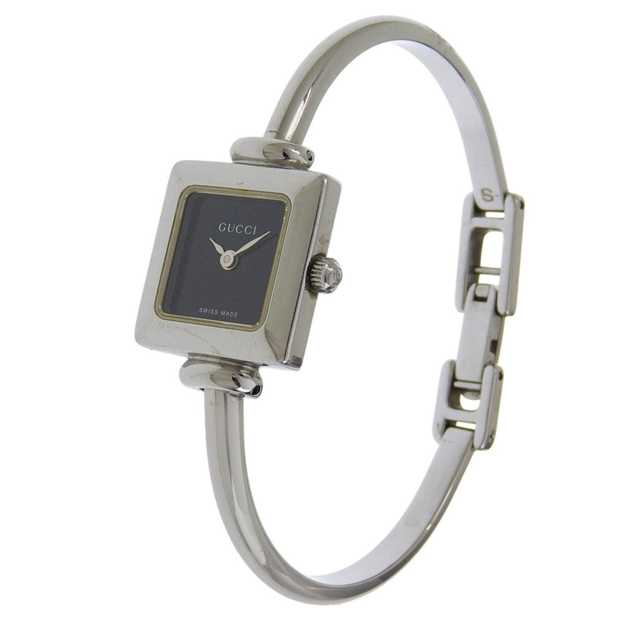 Gucci Gucci 1900L Stainless Steel Quartz Analog Watch with Black Dial for Women Size ONE SIZE - 2 Thumbnail