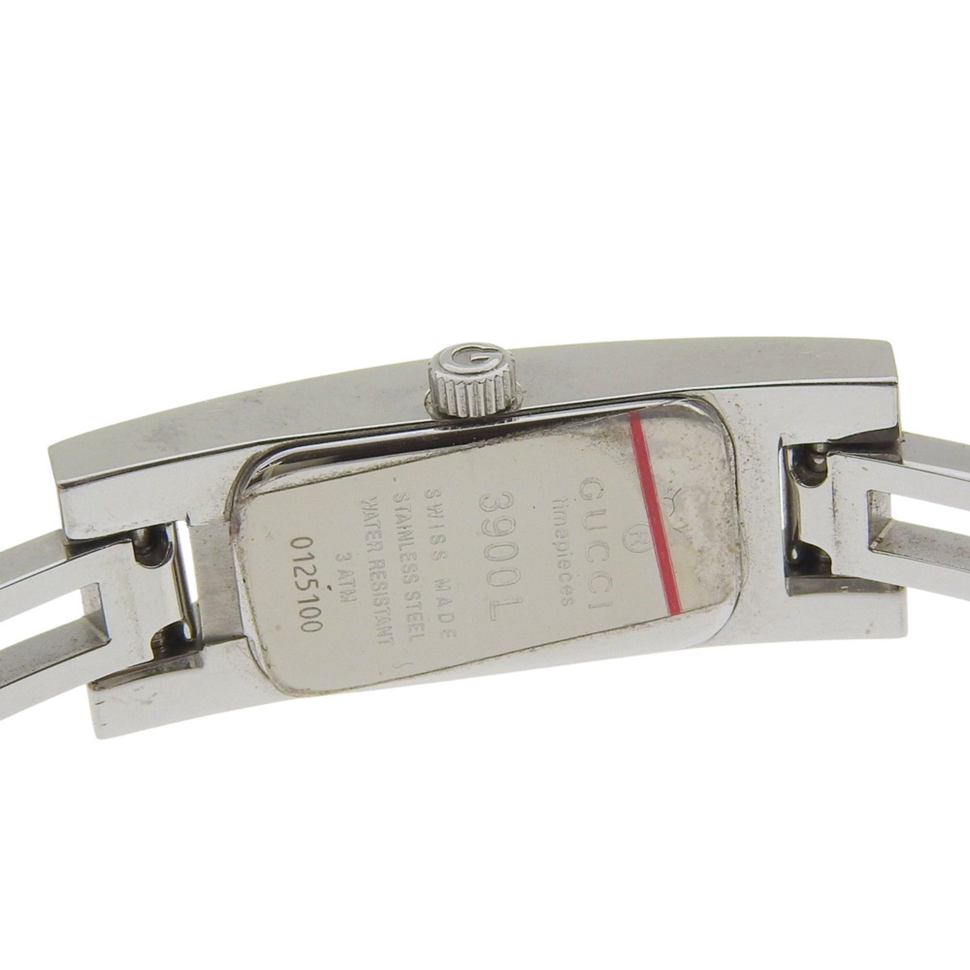 Gucci Gucci 3900L Stainless Steel Quartz Analog Watch with Black Dial for Women Size ONE SIZE - 7 Thumbnail
