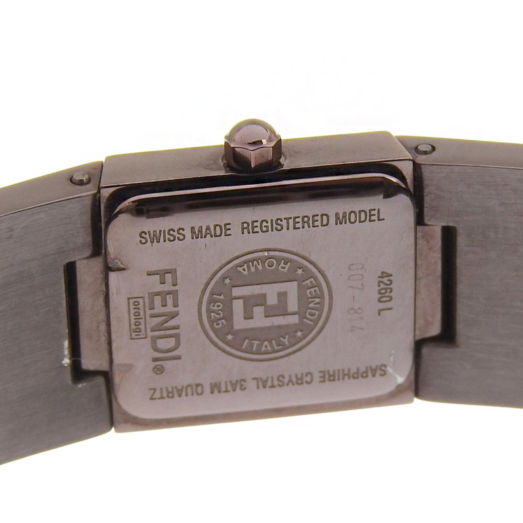 Fendi Fendi Pyramid Watch 4260L Stainless Steel Quartz Analog Brown Dial Women's Size ONE SIZE - 7 Thumbnail