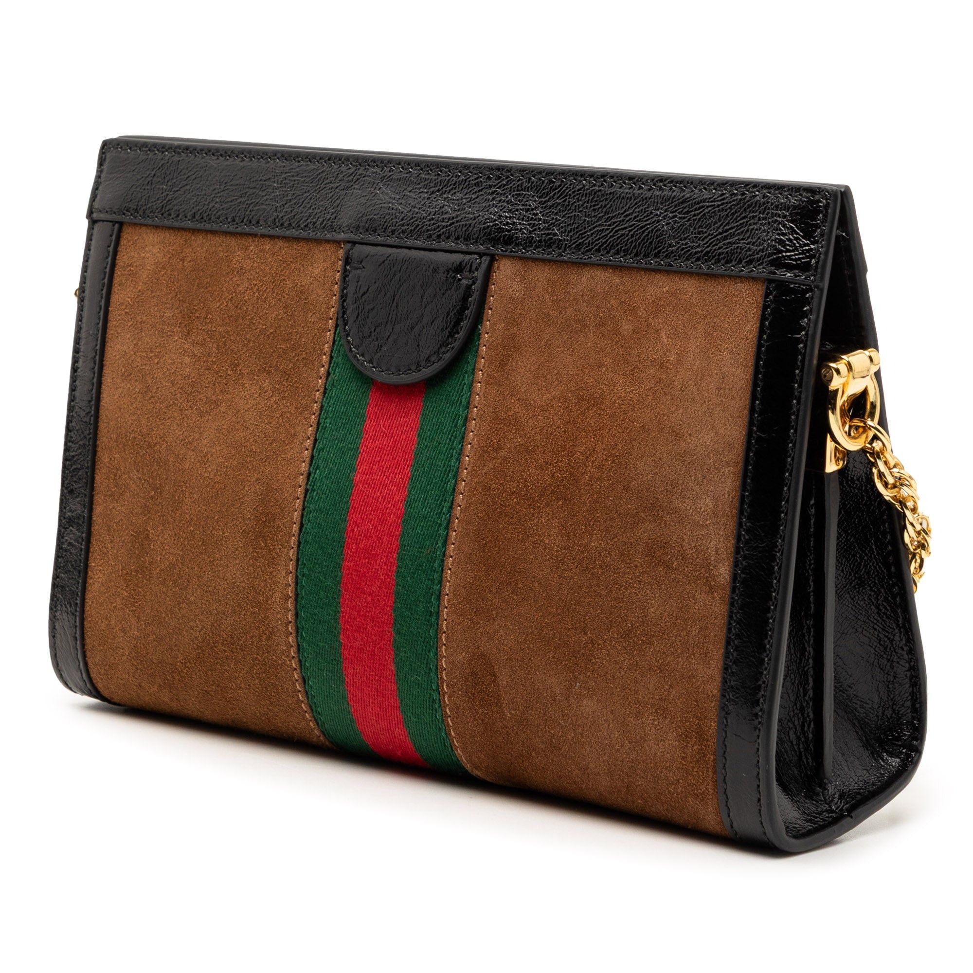 Gucci Small Suede Web Ophidia Chain Crossbody Size ONE SIZE - 2 Thumbnail