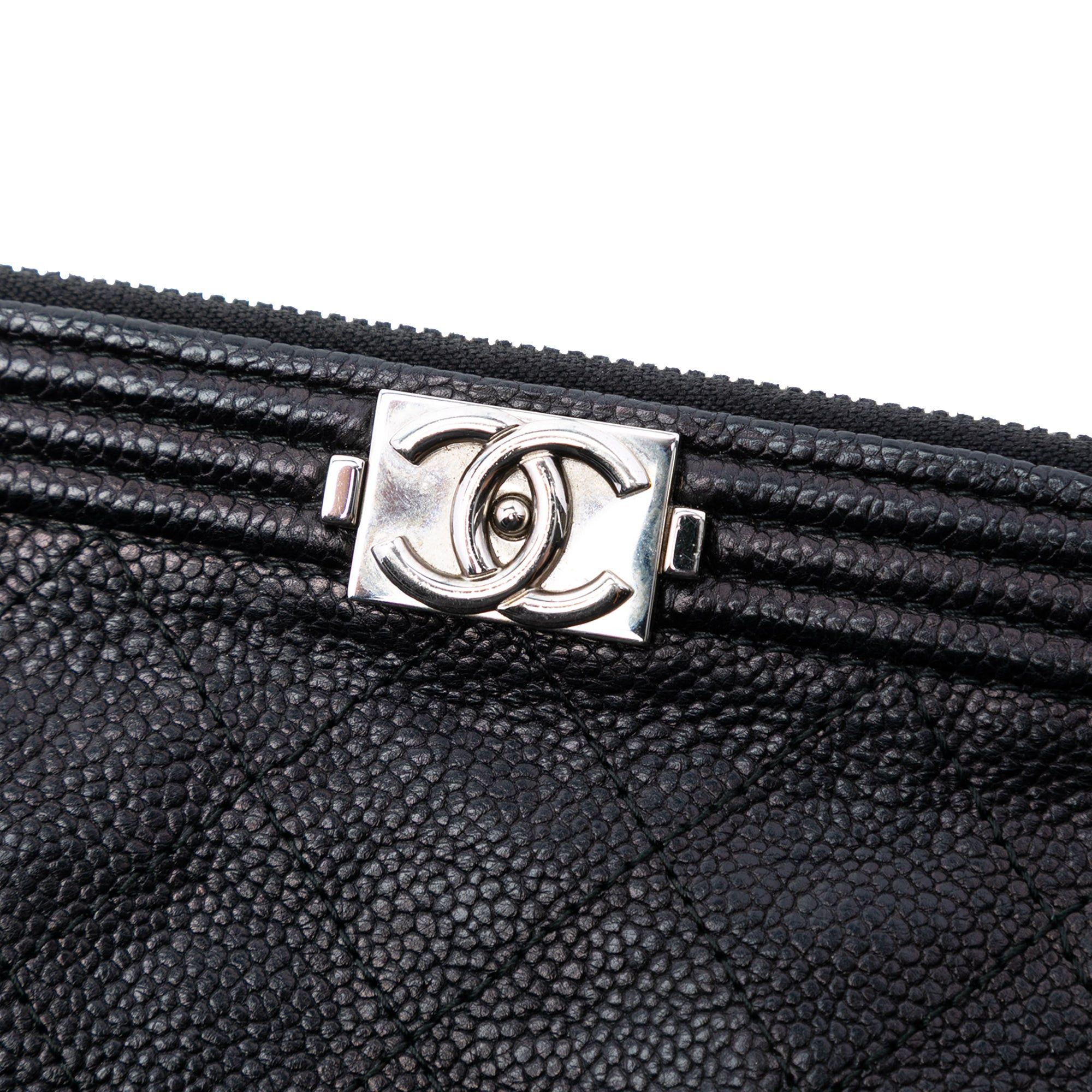 Chanel Medium Quilted Caviar Boy O Case Clutch Size ONE SIZE - 6 Thumbnail