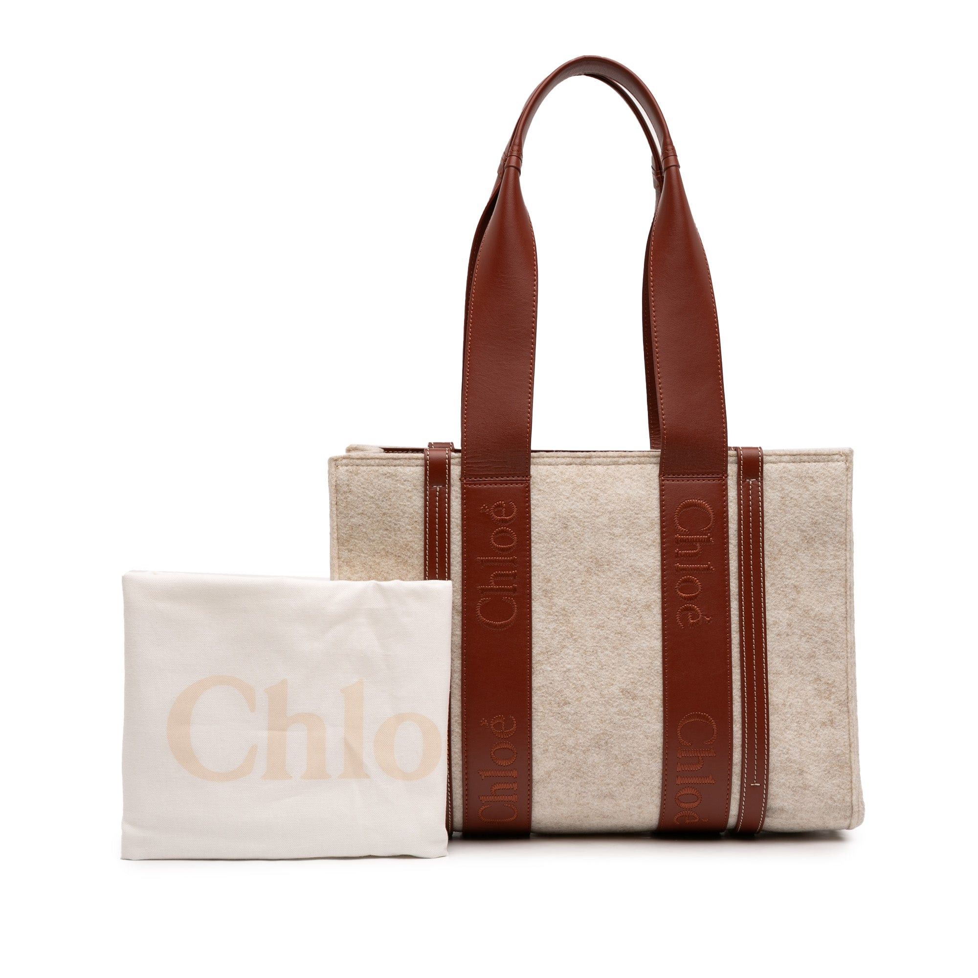 Chloe Medium Felt Woody Tote Size ONE SIZE - 12 Thumbnail