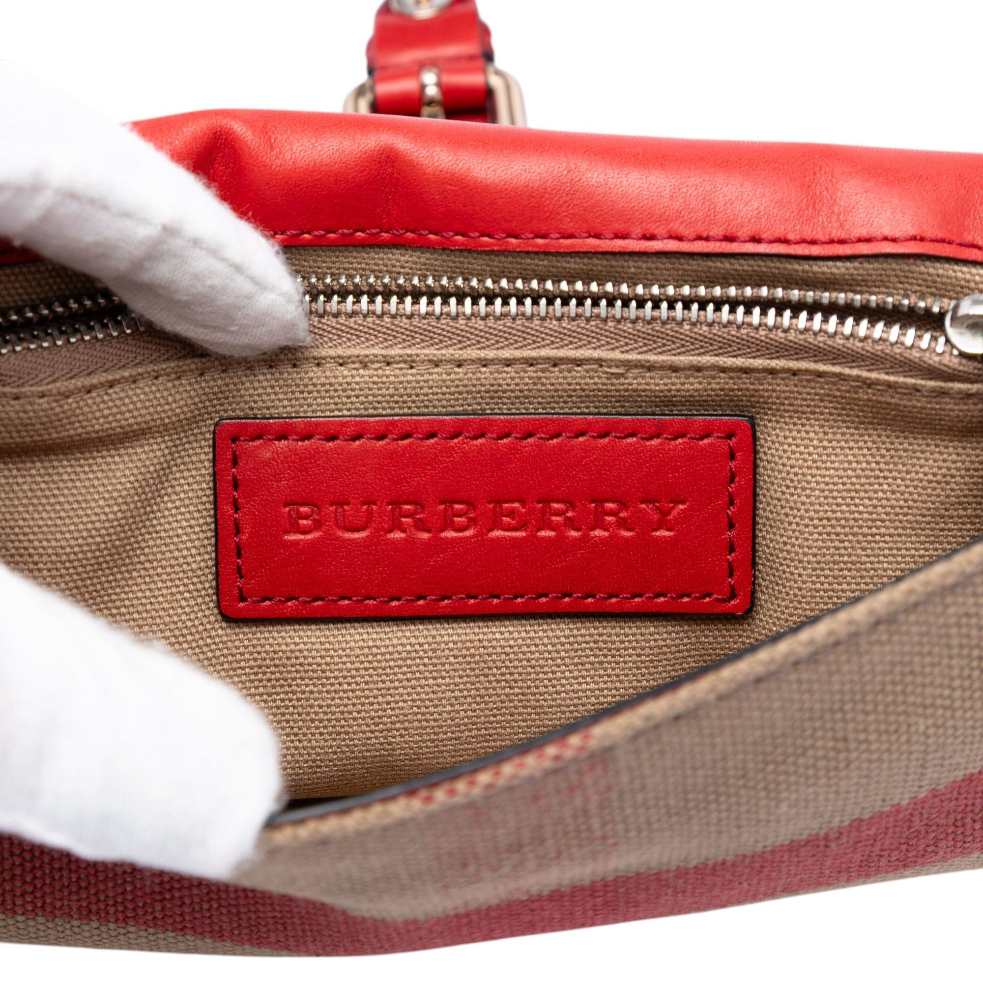 Burberry Leather and House Check Canvas Henham Crossbody Size ONE SIZE - 5 Thumbnail