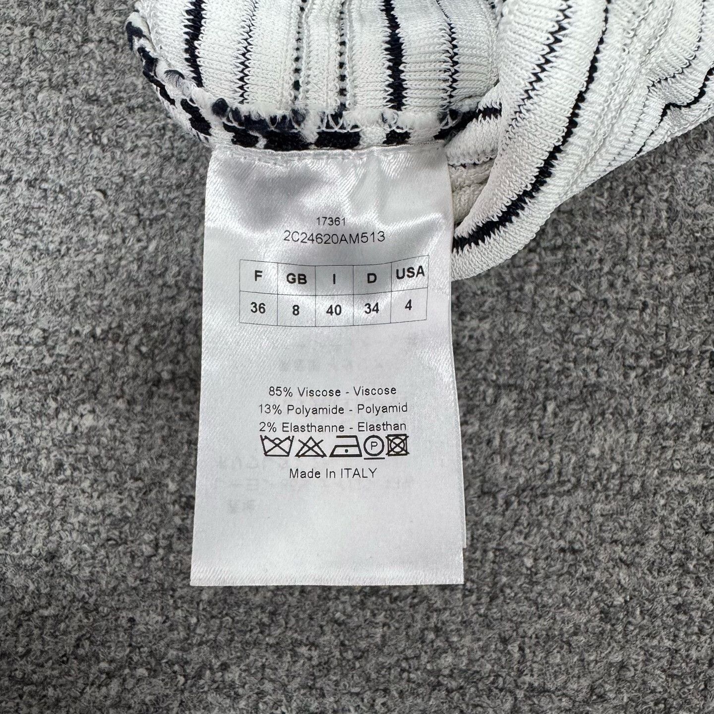 Dior Dior Vintage Black White Stripe Dress Size XS / US 0-2 / IT 36-38 - 4 Thumbnail