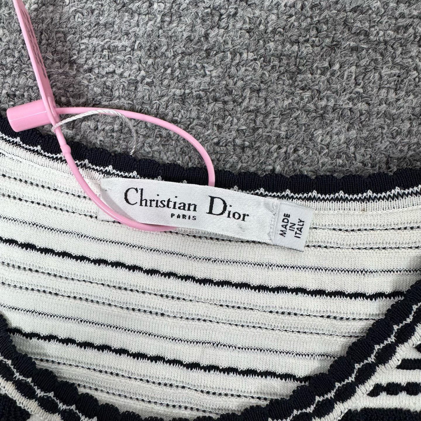 Dior Dior Vintage Black White Stripe Dress Size XS / US 0-2 / IT 36-38 - 5 Thumbnail