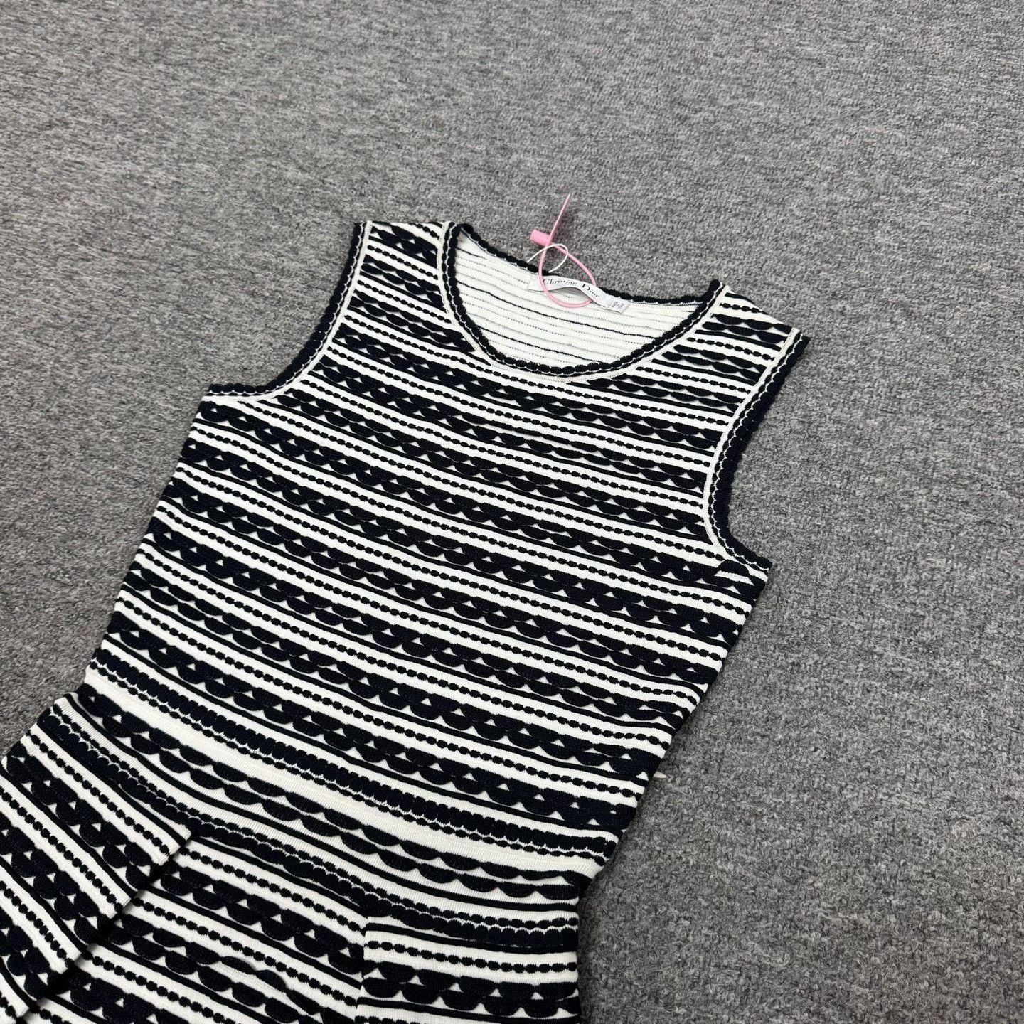 Dior Dior Vintage Black White Stripe Dress Size XS / US 0-2 / IT 36-38 - 3 Thumbnail