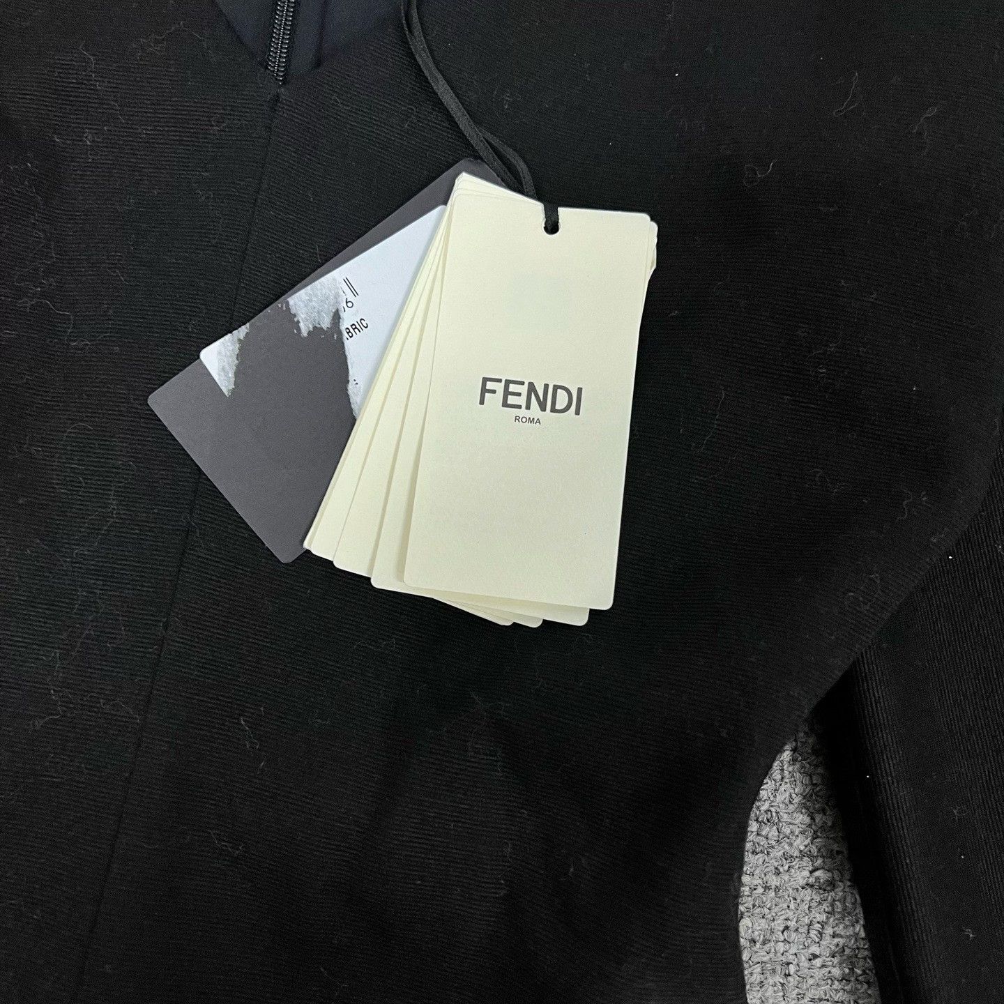 Fendi Fendi Black V-Neck Silk-Wool Dress 38 Size S / US 4 / IT 40 - 5 Thumbnail