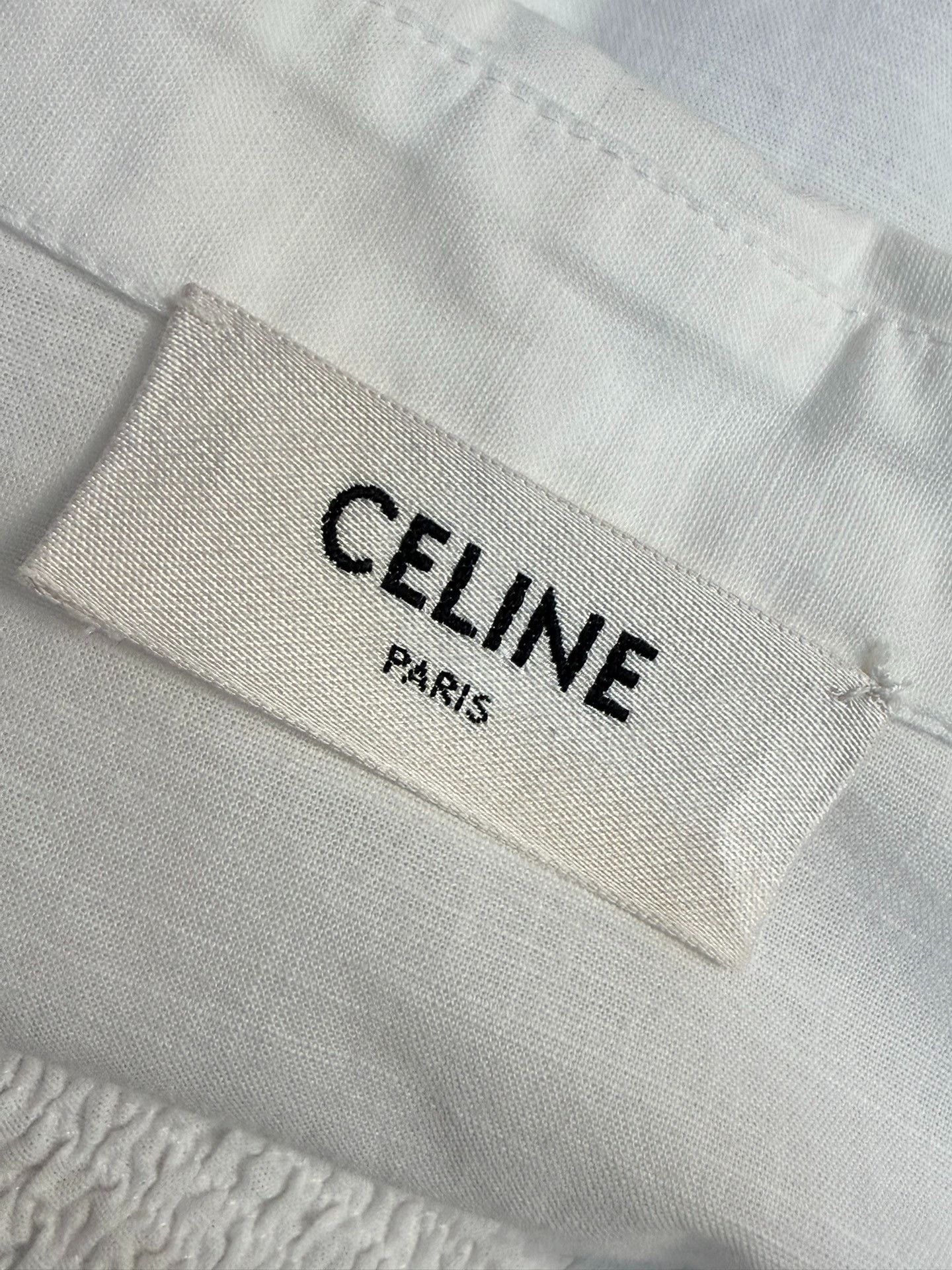 Celine Celine Triumphal Arch Embroidered Hollow Shirt Size XXS / US 00 / IT 34 - 4 Thumbnail