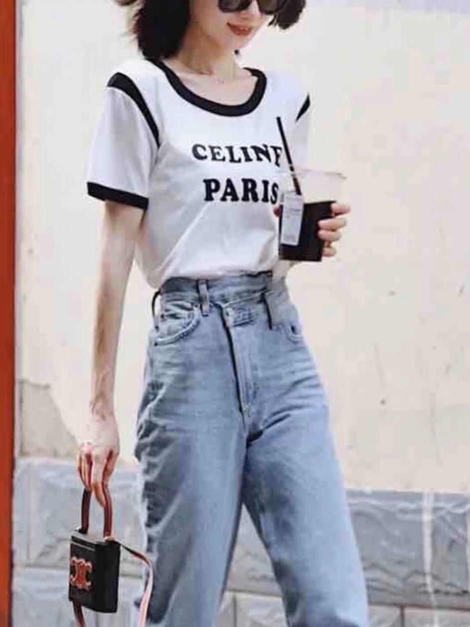 Celine Celine Logo Panda Color White T-Shirt Size XS / US 0-2 / IT 36-38 - 8 Thumbnail