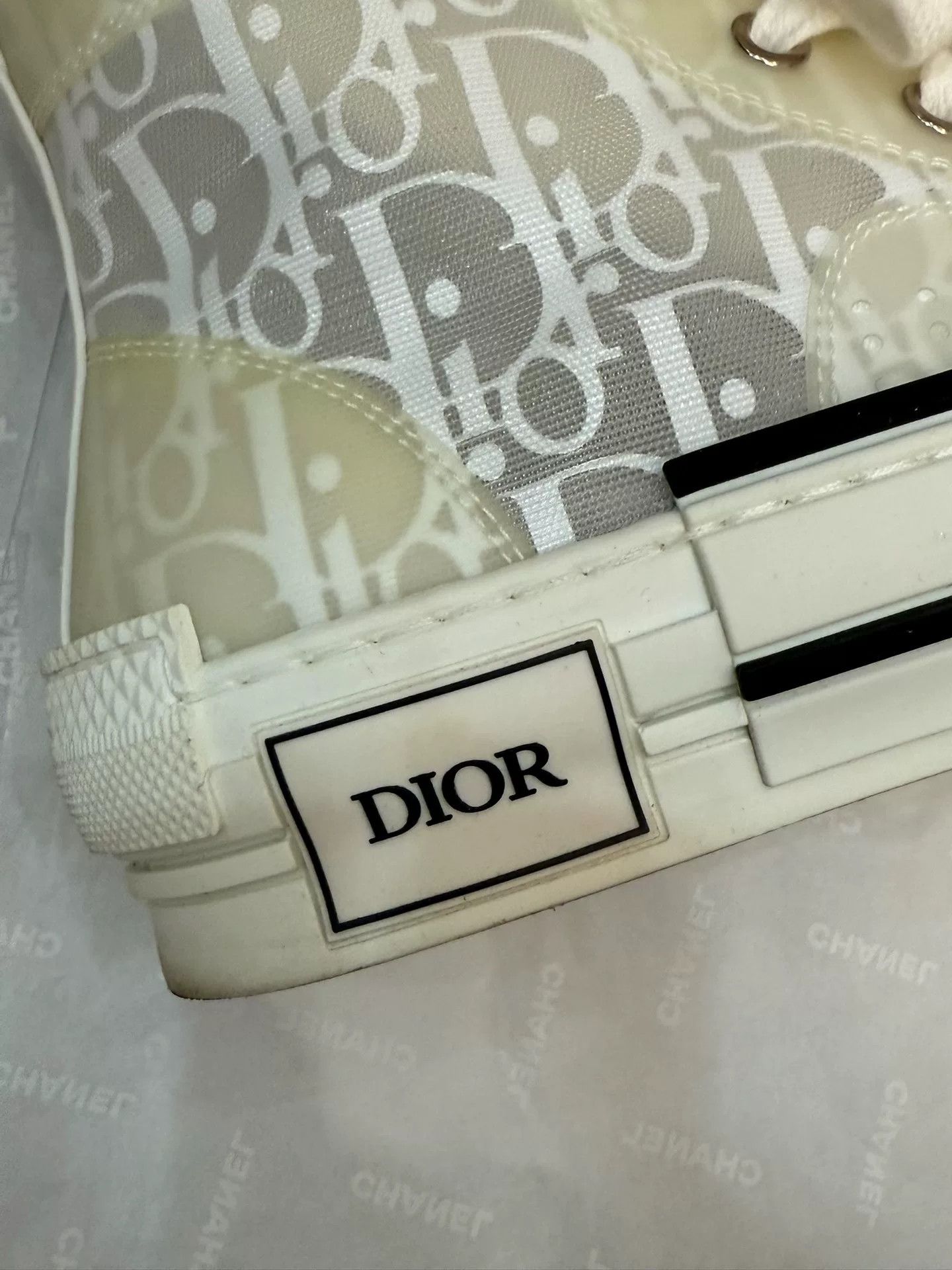 Dior Dior B23 High-Top Canvas Shoes Size US 4 / IT 34 - 2 Thumbnail