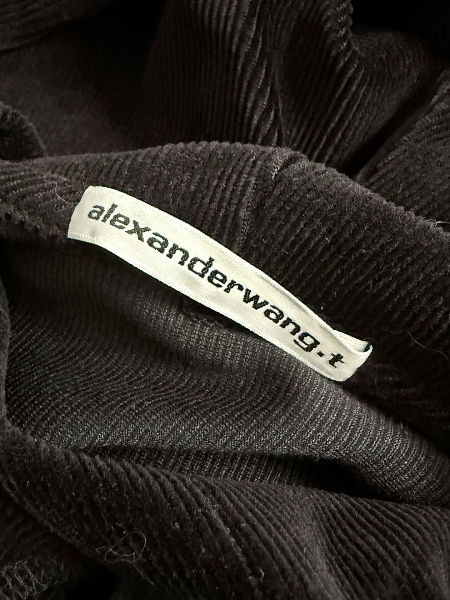Alexander Wang Alexander Wang Black Corduroy Hooded Short-Sleeve XS Size XS / US 0-2 / IT 36-38 - 3 Thumbnail