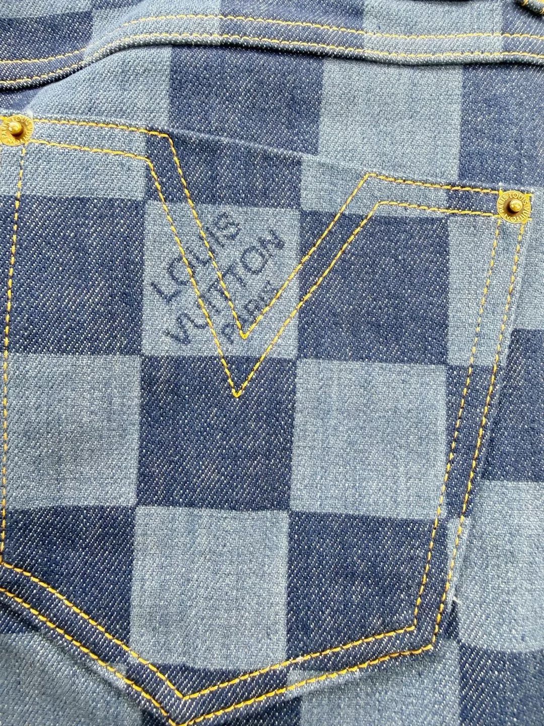 Louis Vuitton Louis Vuitton Checkerboard Jeans Size US 27 - 4 Thumbnail