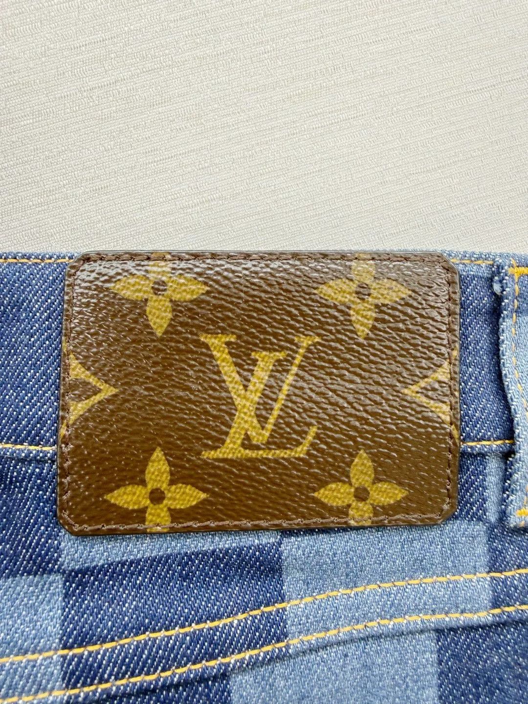 Louis Vuitton Louis Vuitton Checkerboard Jeans Size US 27 - 5 Thumbnail