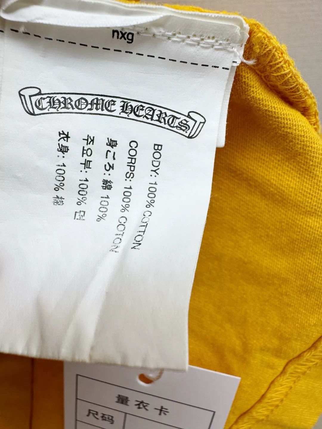 Chrome Hearts Chrome Hearts Yellow Sanskrit Long-Sleeve Top Size US S / EU 44-46 / 1 - 4 Thumbnail