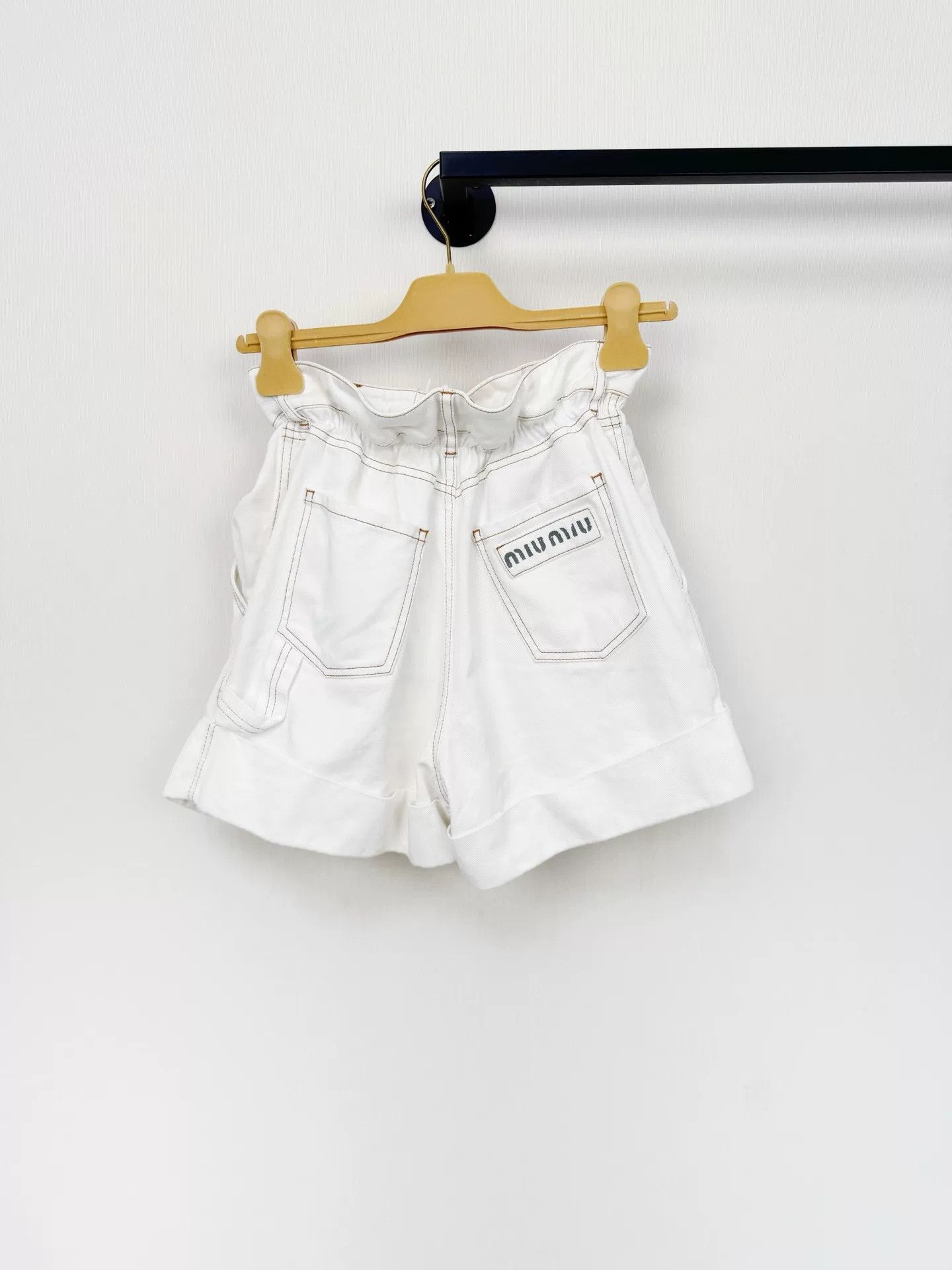 Miu Miu Miumiu Denim Shorts Size 36" / US 14 / IT 50 - 4 Thumbnail