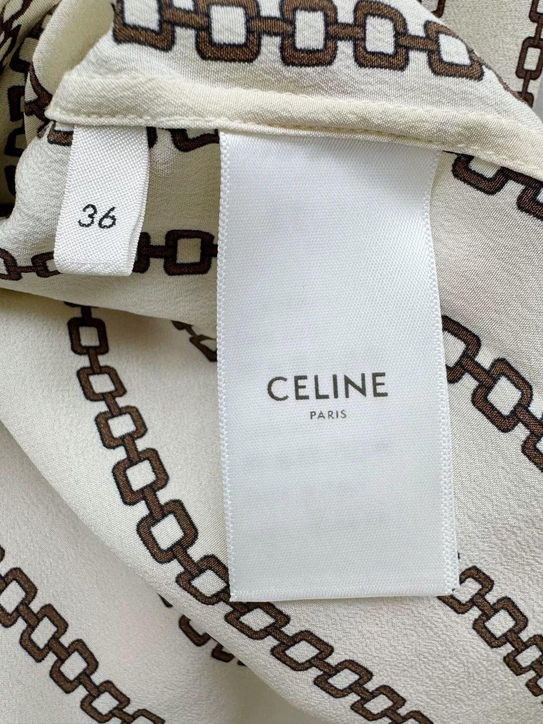 Celine Celine Silk Striped Shirt Size XS / US 0-2 / IT 36-38 - 4 Thumbnail