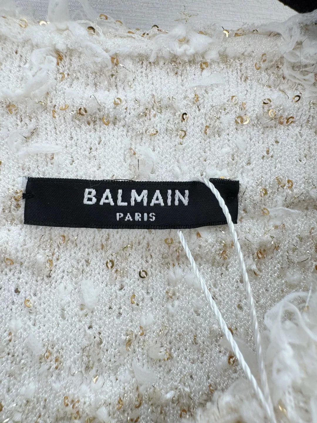Balmain Balmain Striped Tweed Fringe Jacket Size S / US 4 / IT 40 - 2 Thumbnail