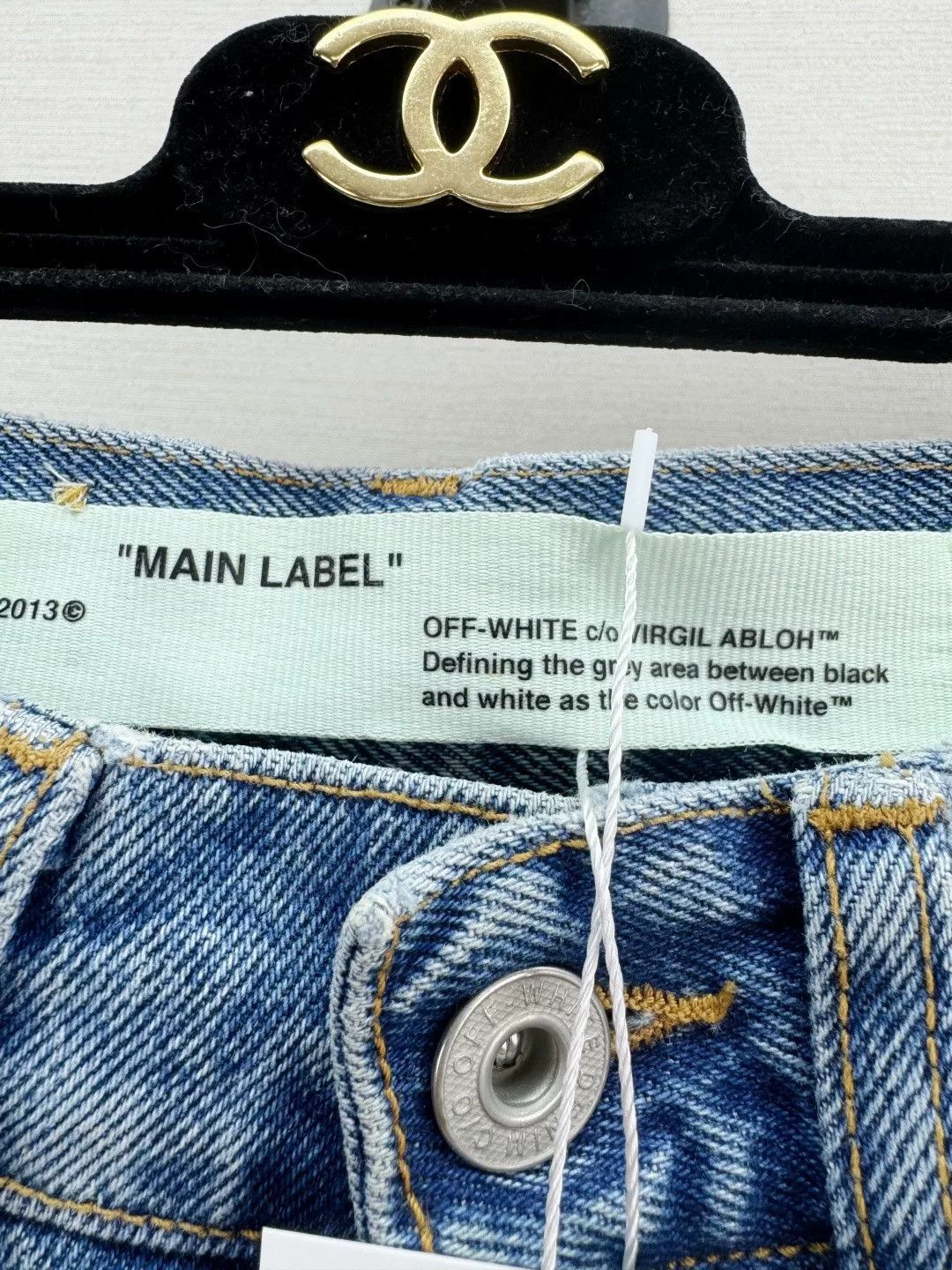Off-White Off-White New Denim Skirt Pants Size 25" / US 0 / IT 36 - 3 Thumbnail