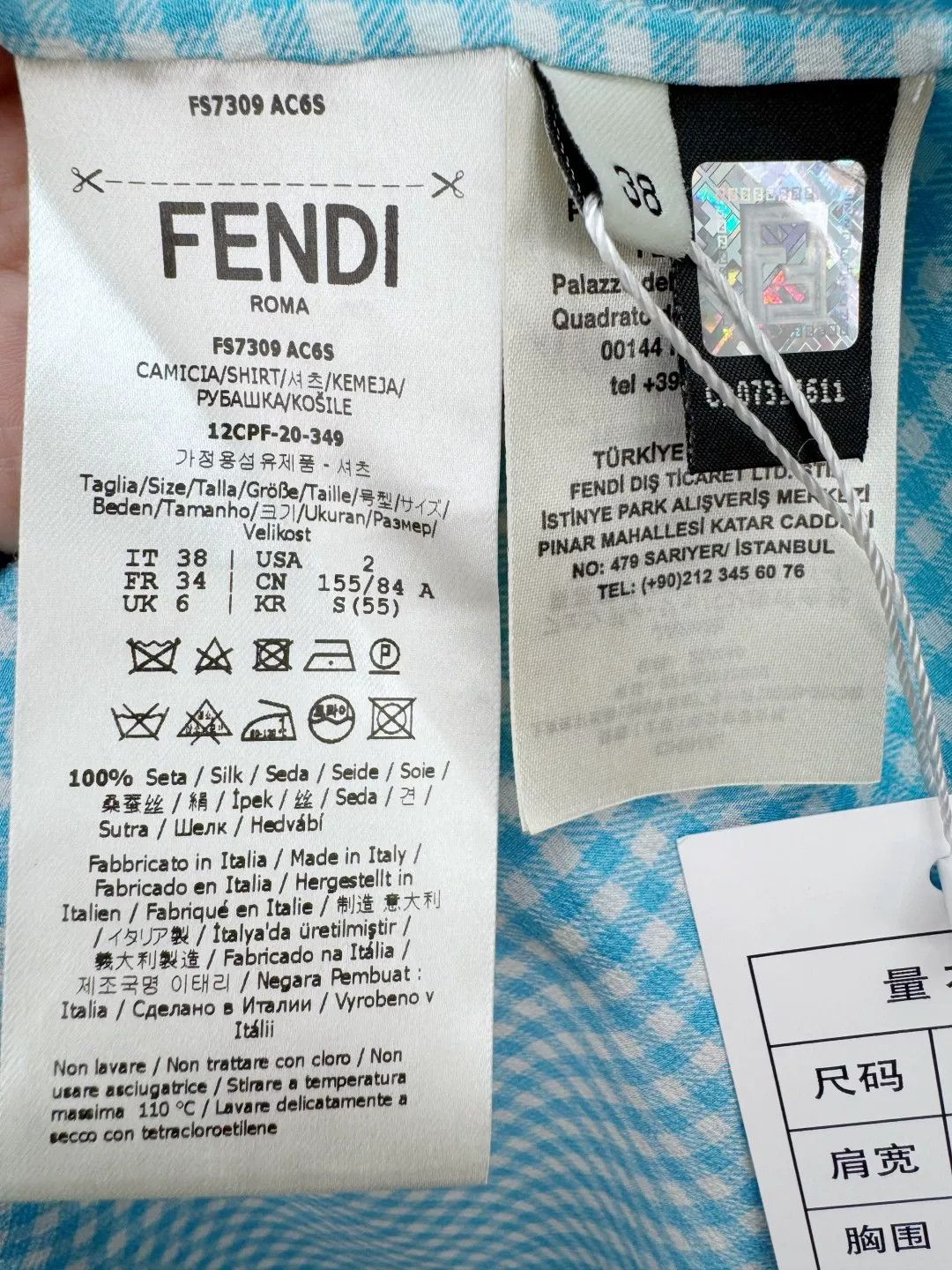 Fendi Fendi Silk Shirt Size S / US 4 / IT 40 - 4 Thumbnail