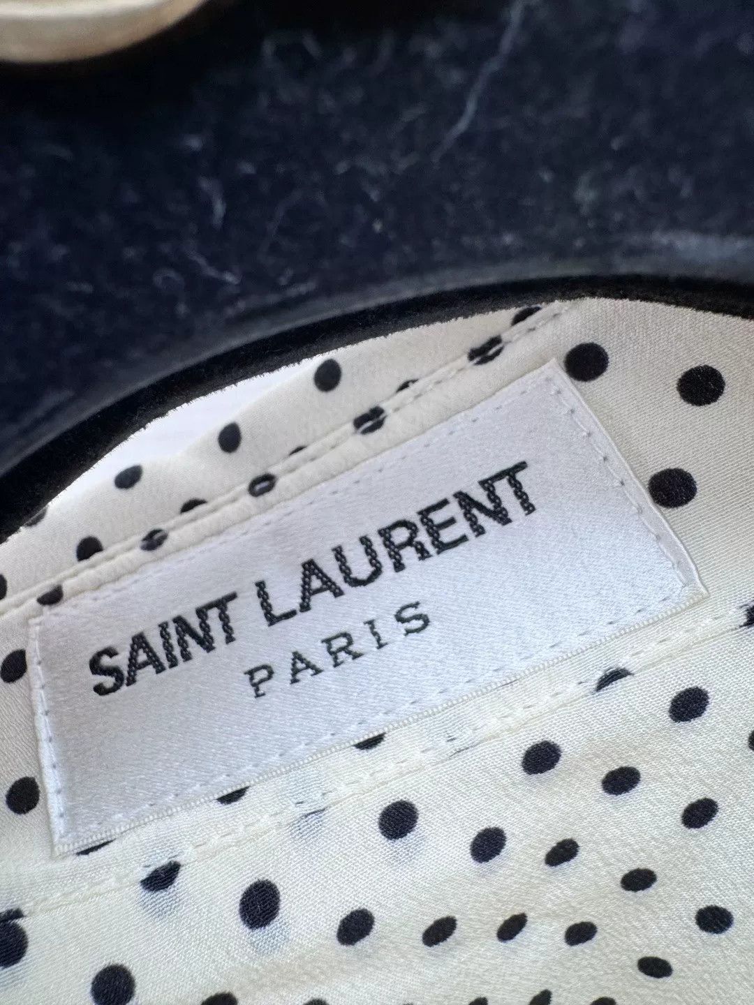 Saint Laurent Paris Saint Laurent SLP Silk Polka Dot Shirt Size S / US 4 / IT 40 - 3 Thumbnail