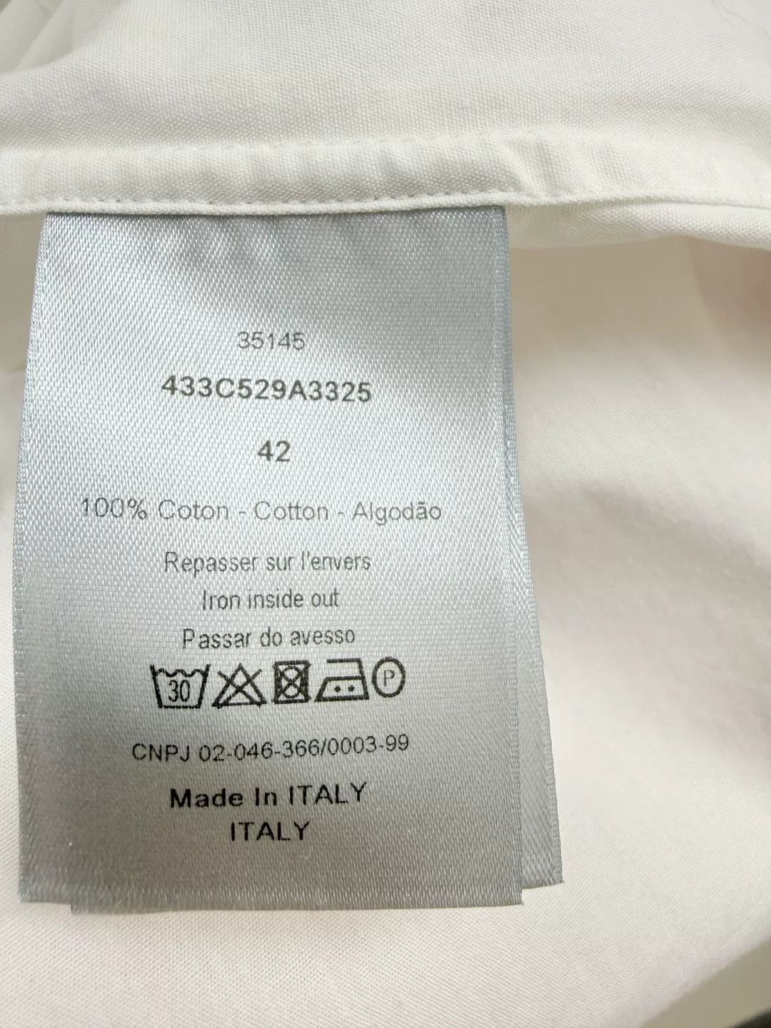 Dior Dior Men's Shirt Size 42 Size US XS / EU 42 / 0 - 5 Thumbnail
